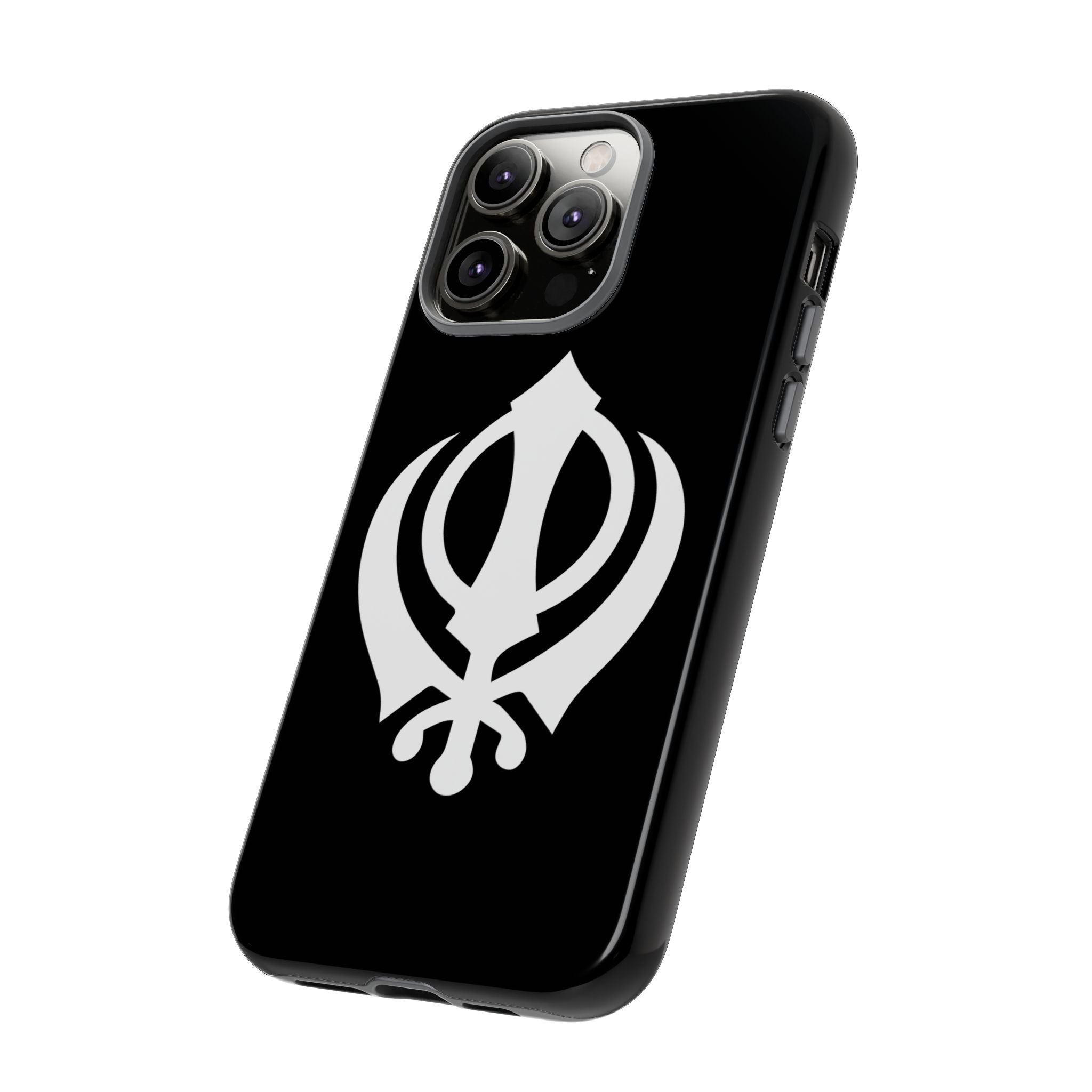 Sikh Khanda Phone Case • Black