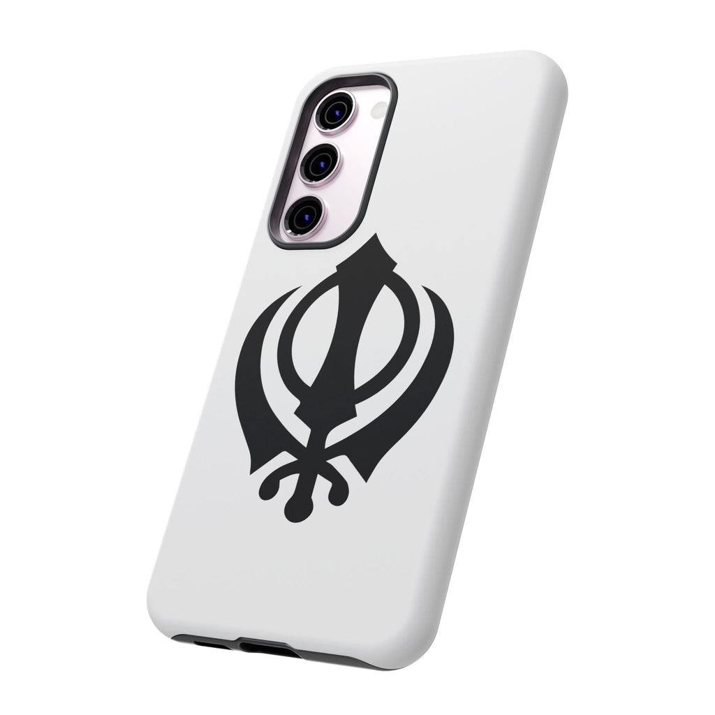 Sikh Khanda Phone Case • White