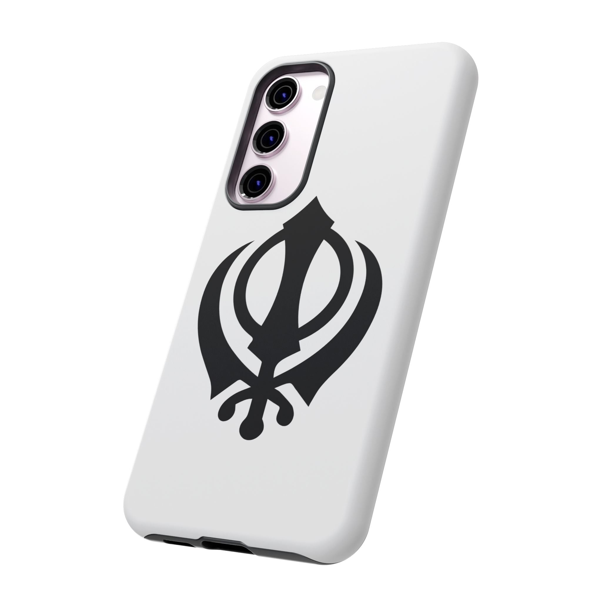 Sikh Khanda Phone Case • White
