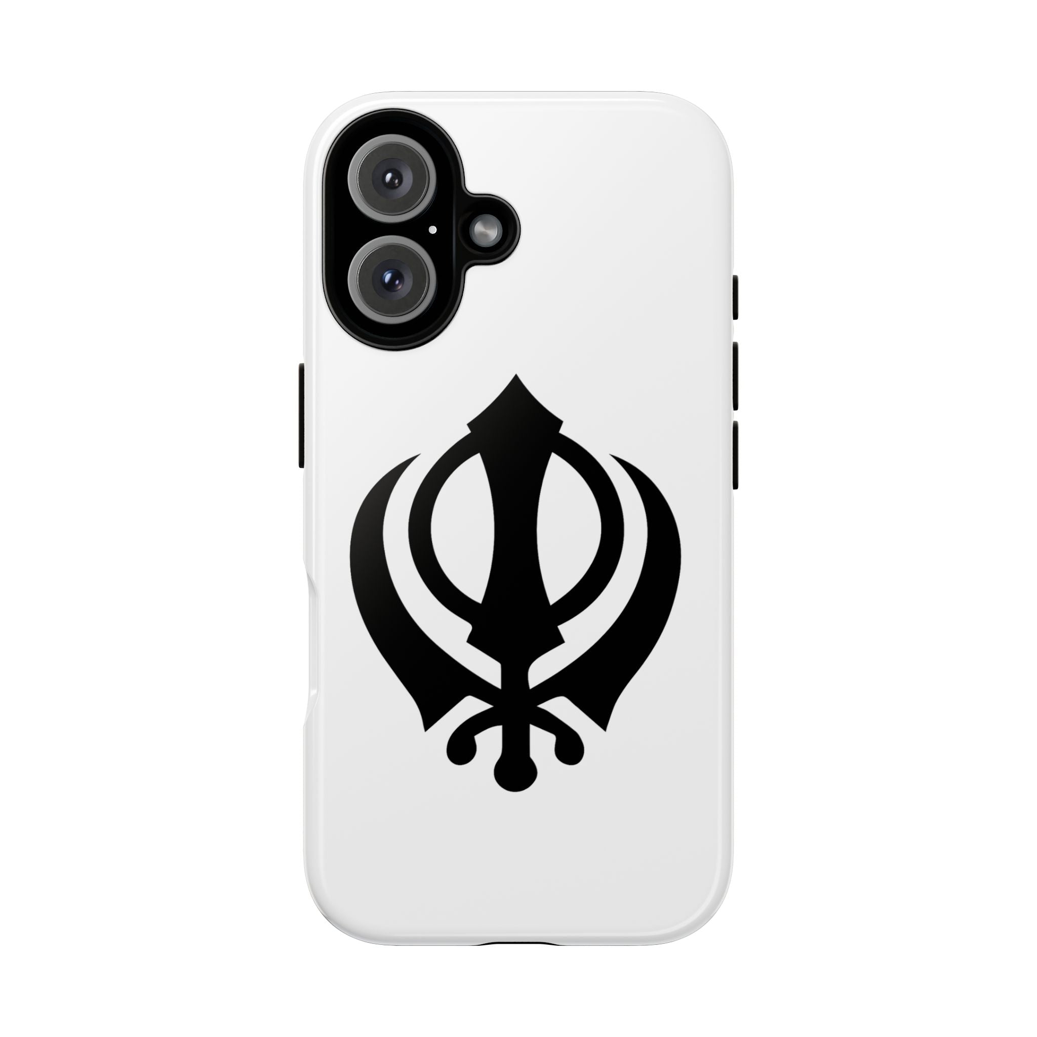 Sikh Khanda Phone Case • White