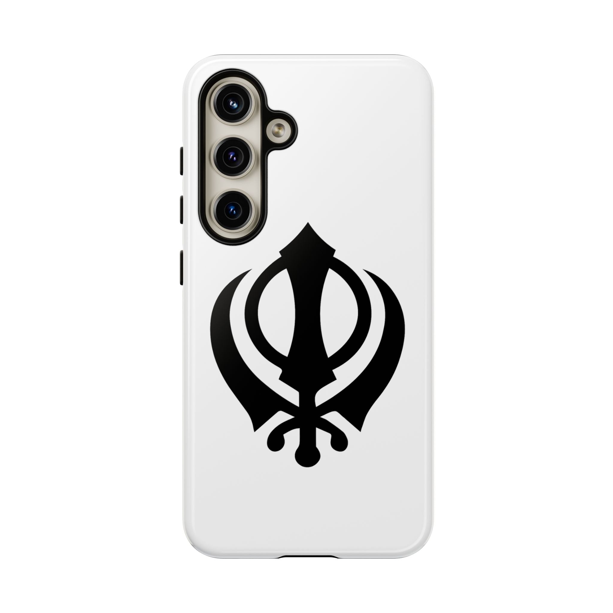Sikh Khanda Phone Case • White