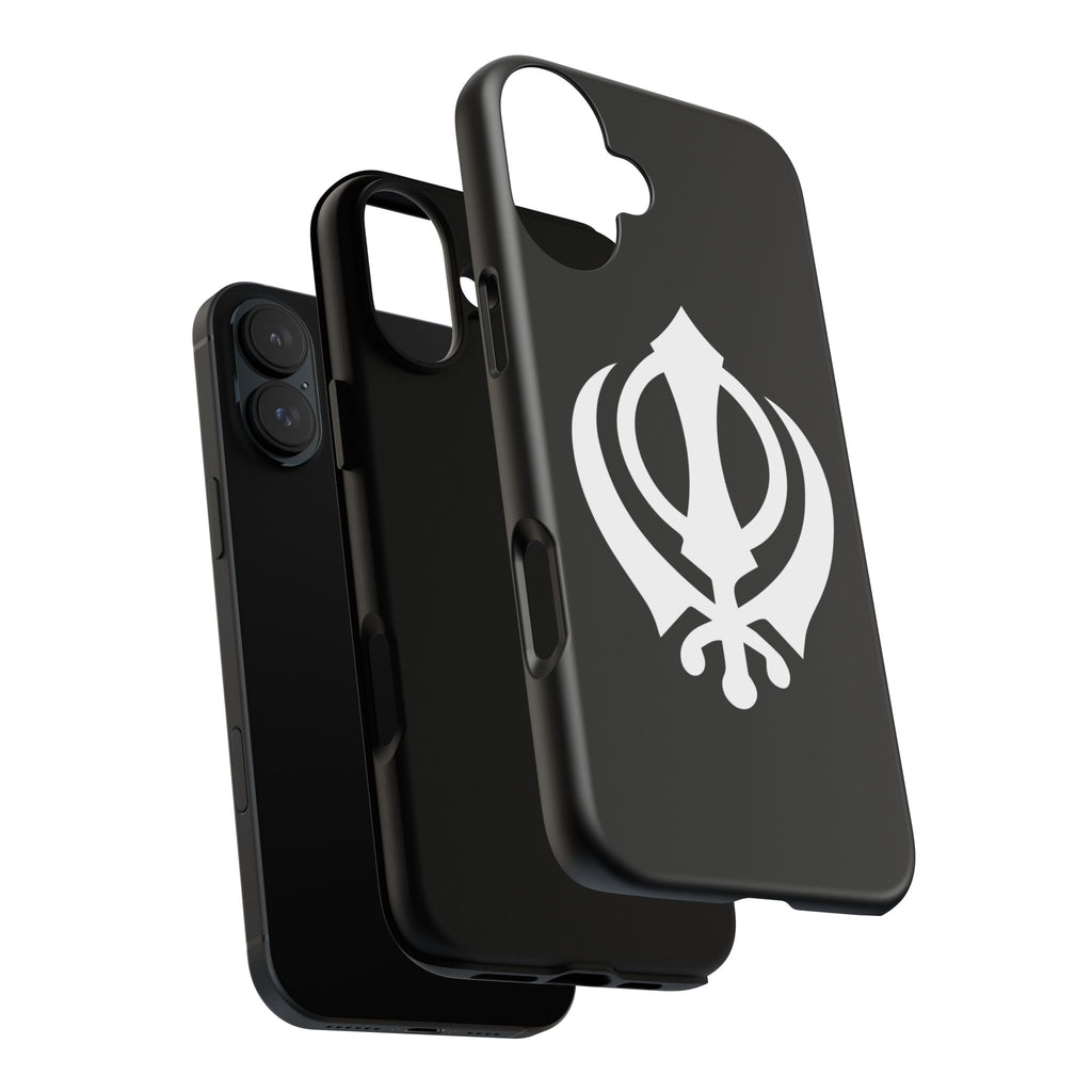 Sikh Khanda Phone Case • Black