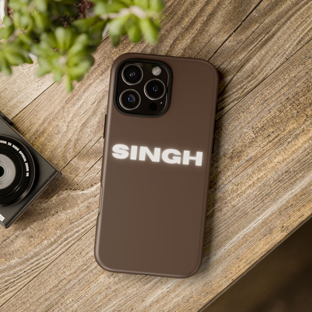 SINGH Phone Case • Brown