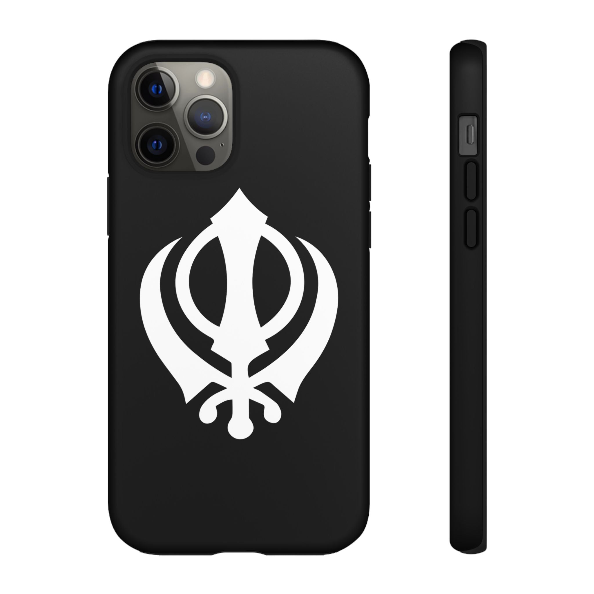 Sikh Khanda Phone Case • Black