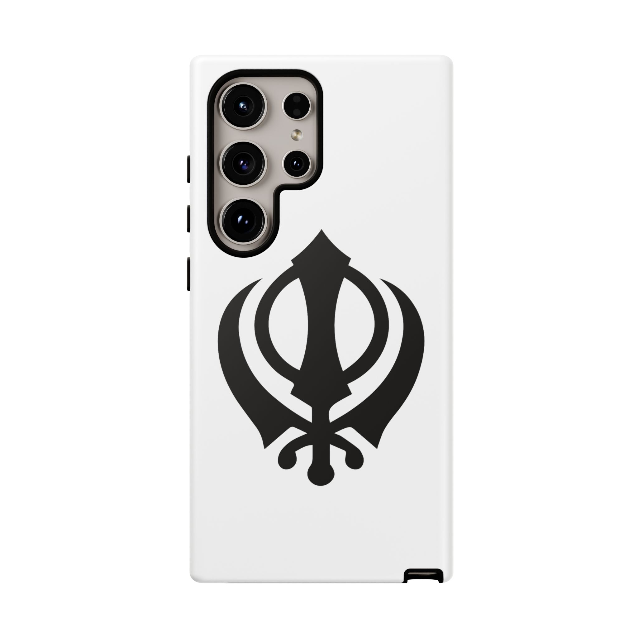 Sikh Khanda Phone Case • White