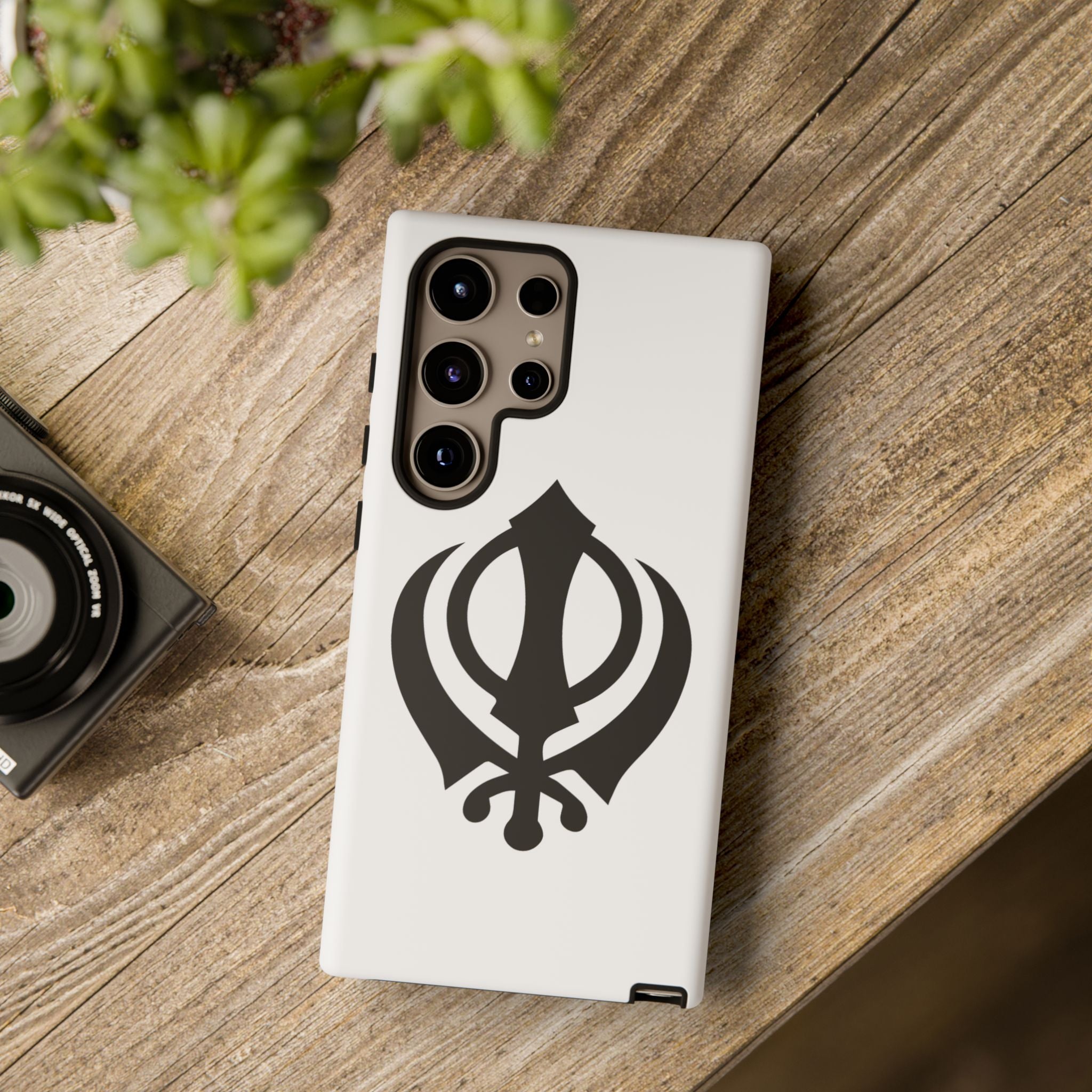 Sikh Khanda Phone Case • White