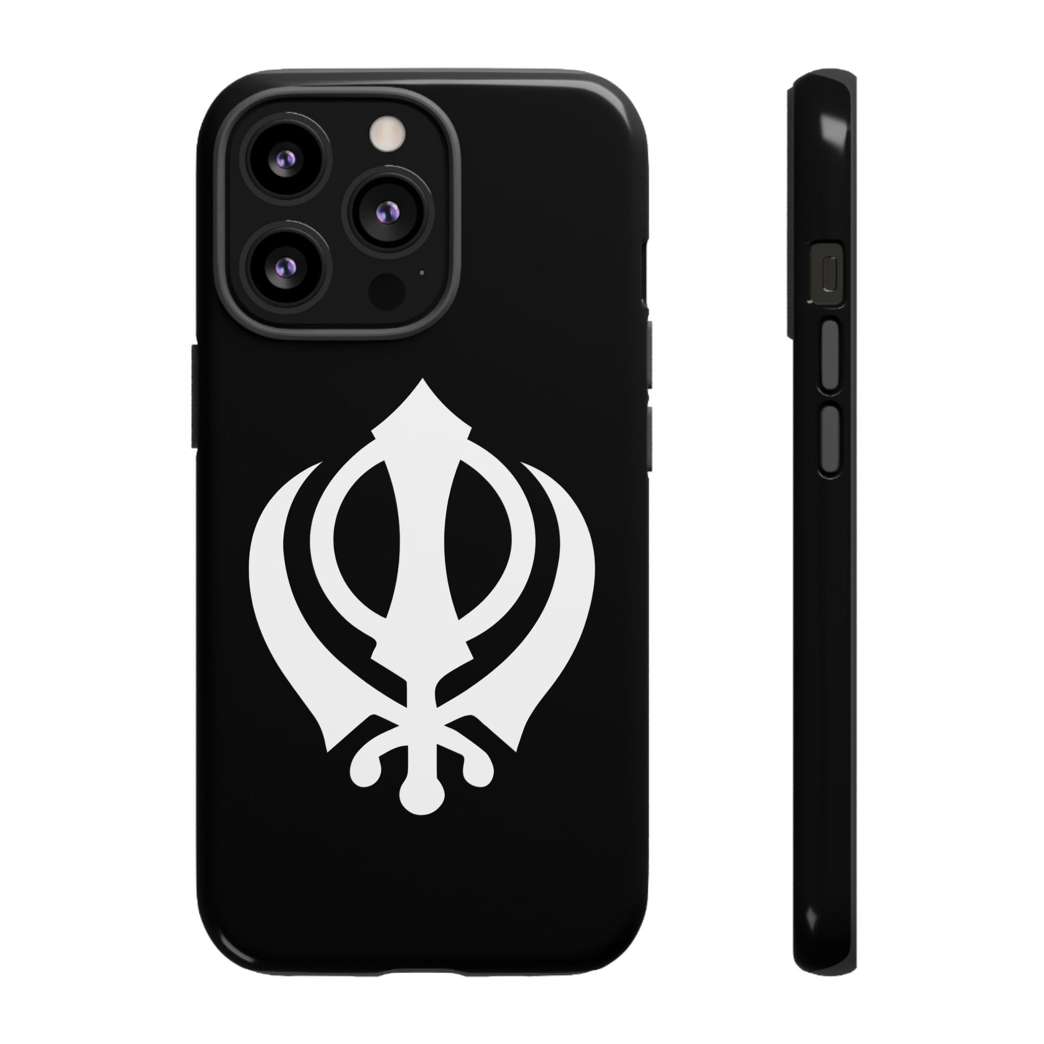Sikh Khanda Phone Case • Black