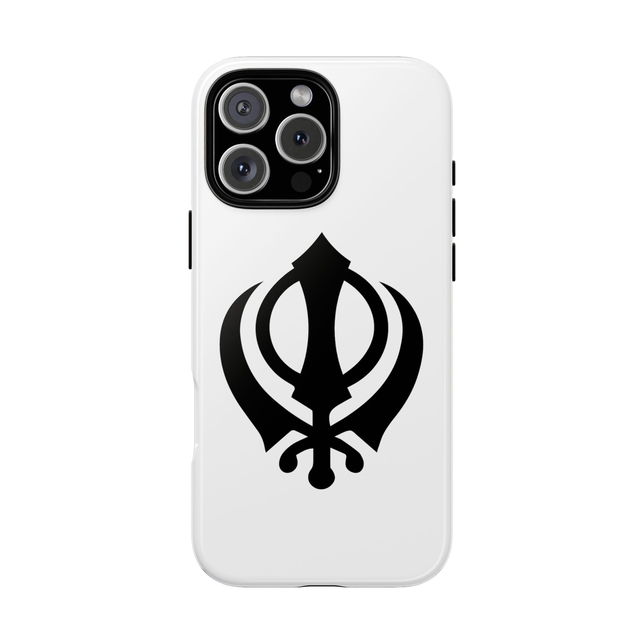 Sikh Khanda Phone Case • White