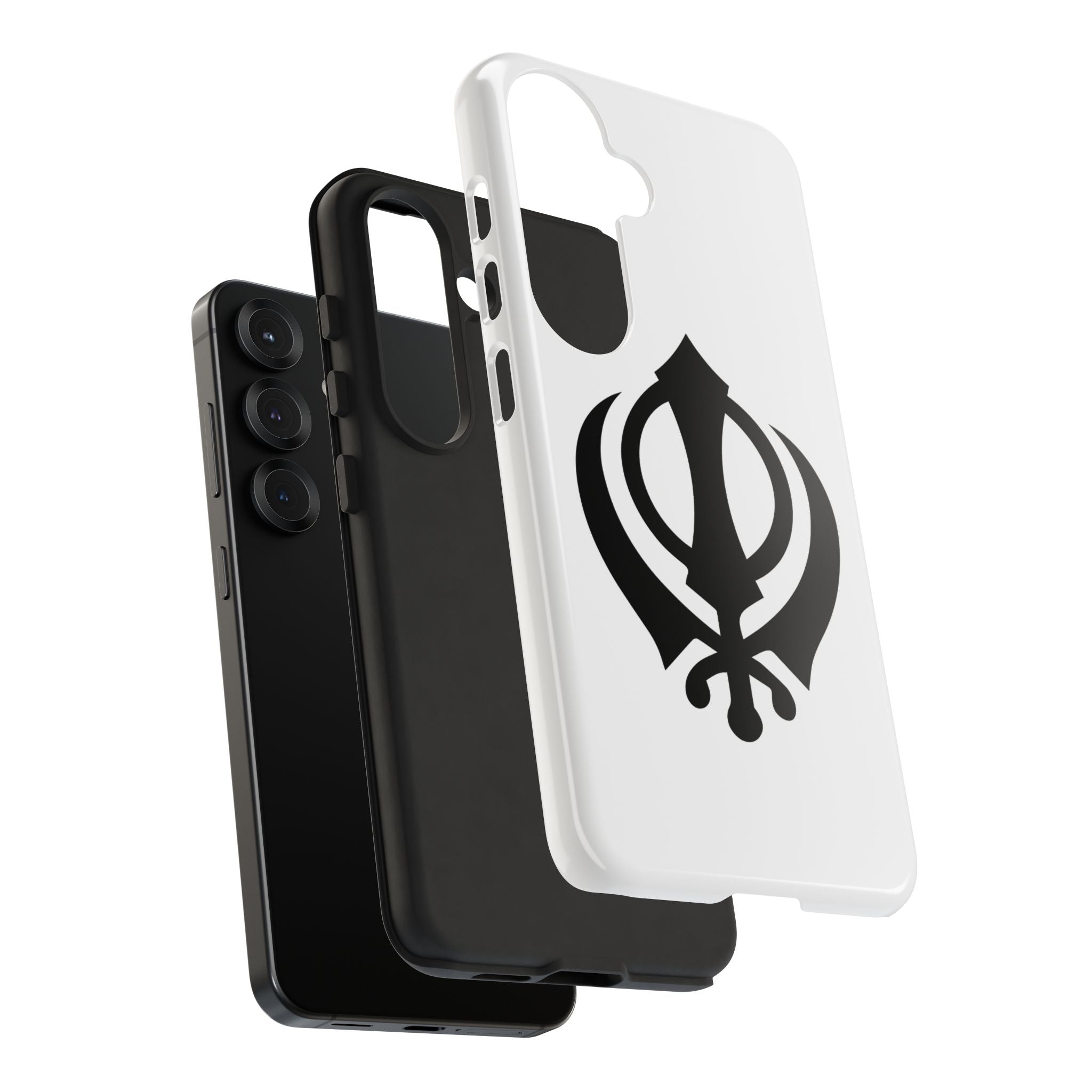 Sikh Khanda Phone Case • White