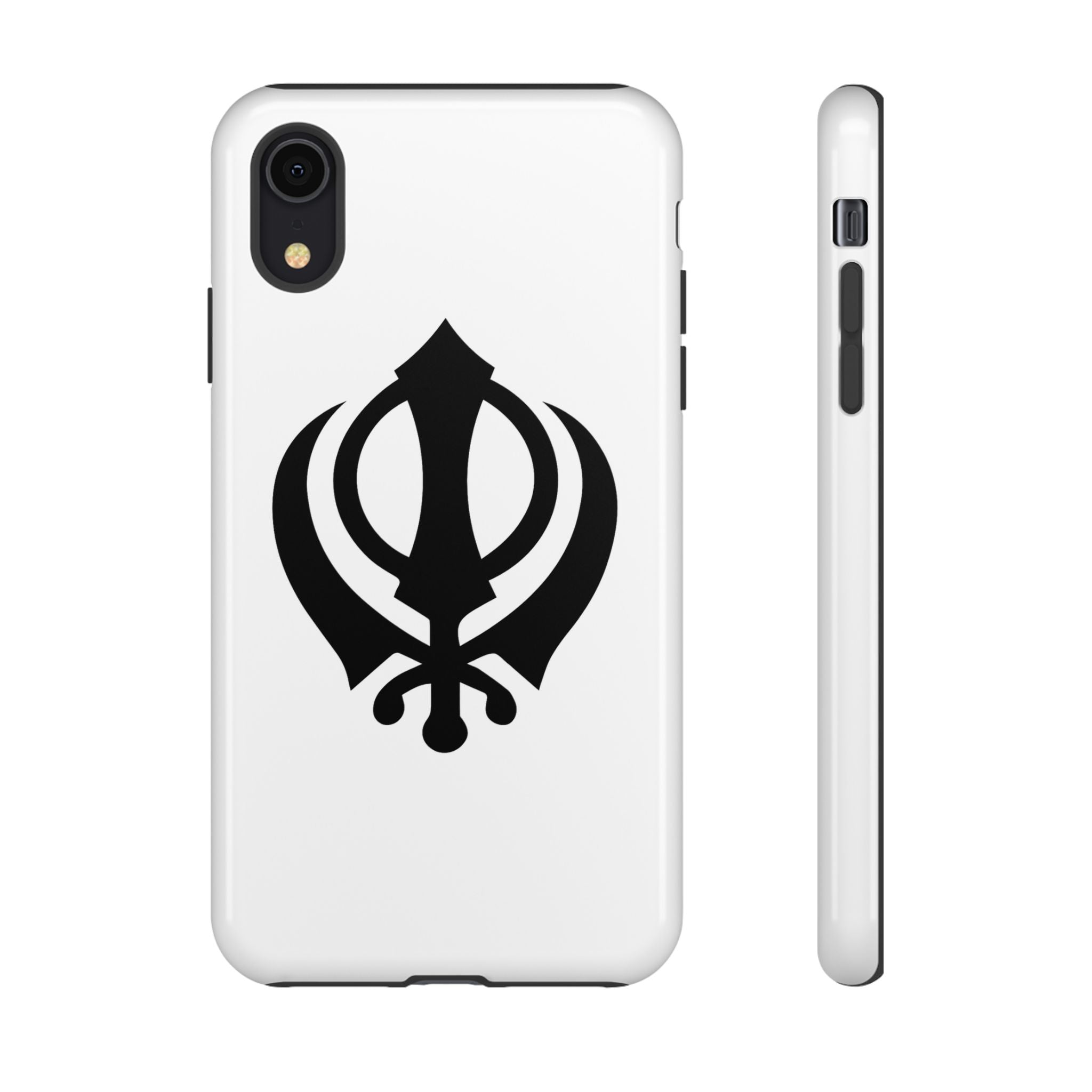 Sikh Khanda Phone Case • White