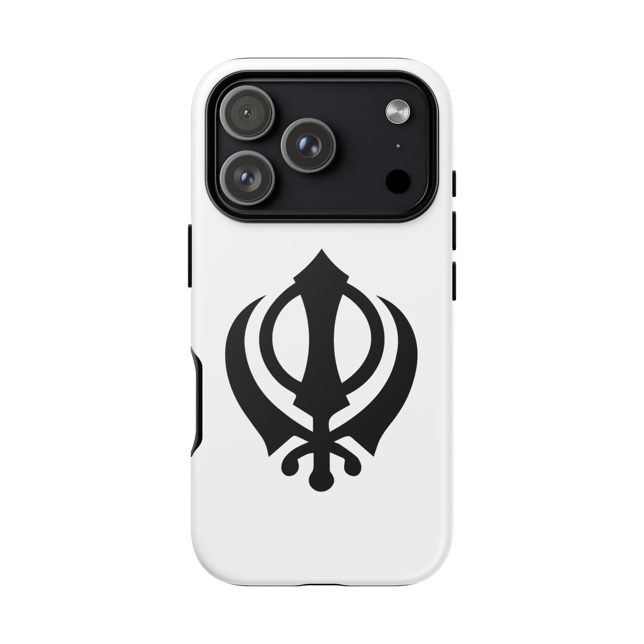 Sikh Khanda Phone Case • White