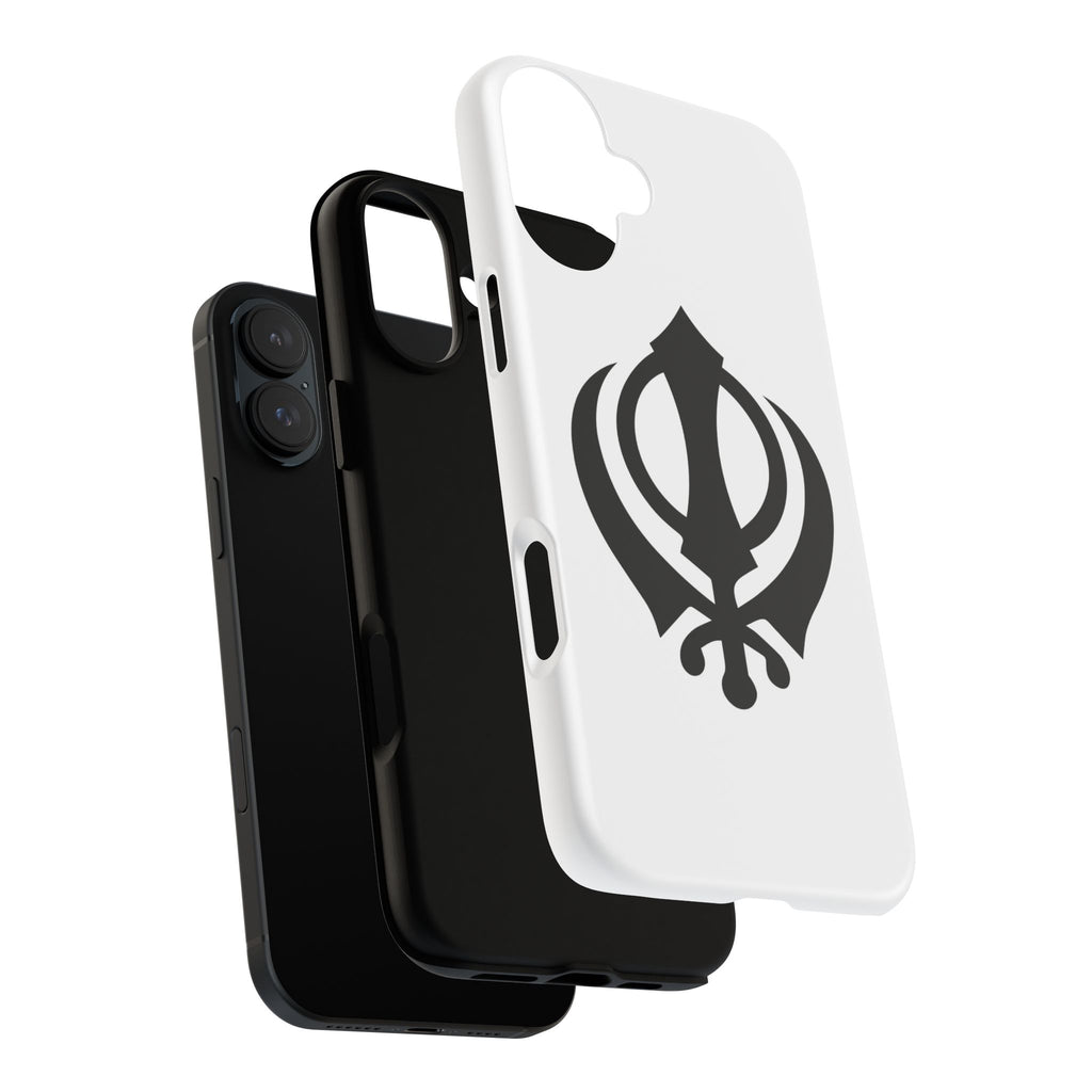 Sikh Khanda Phone Case • White