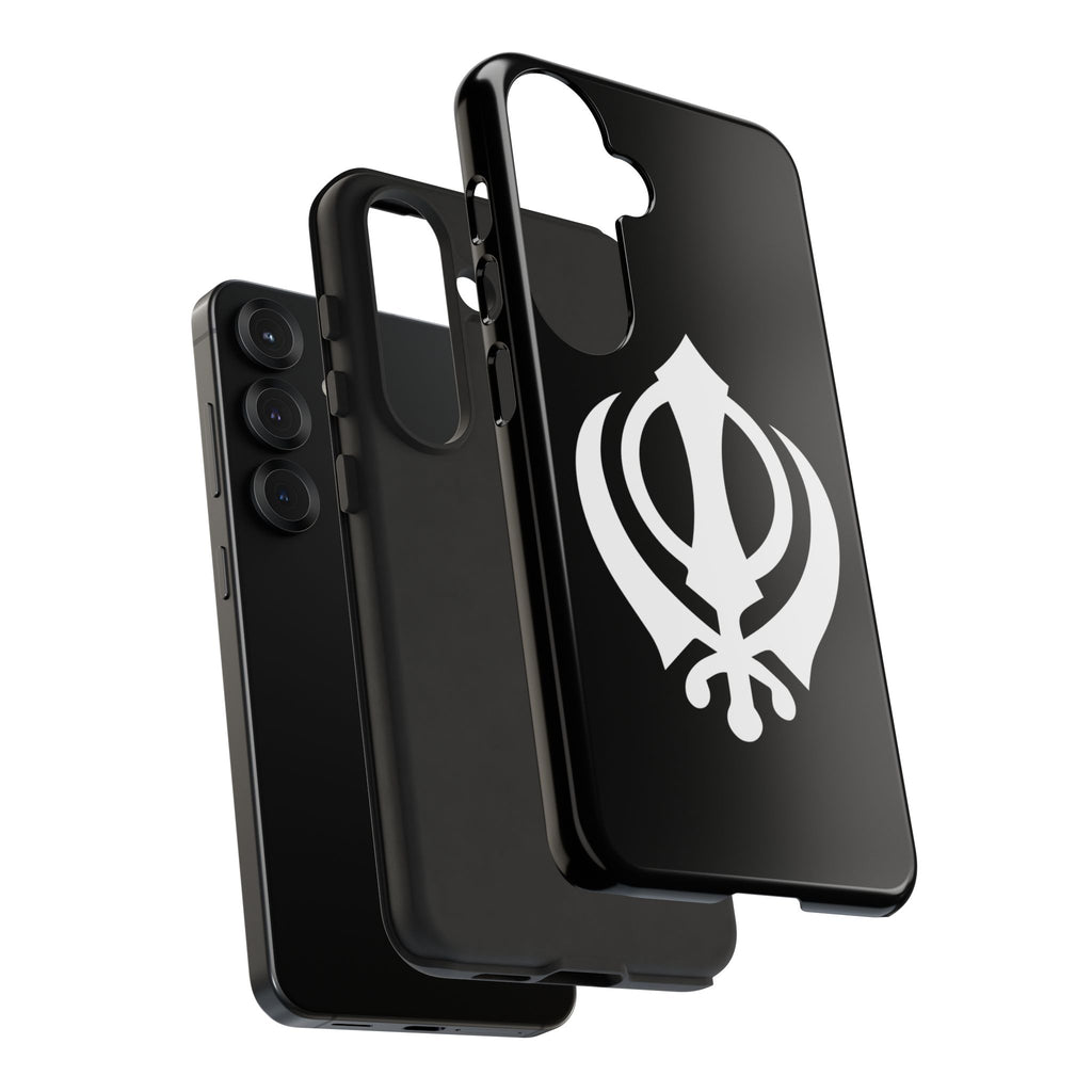 Sikh Khanda Phone Case • Black