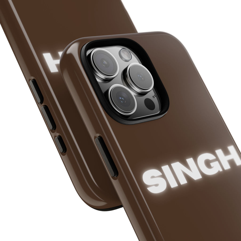 SINGH Phone Case • Brown