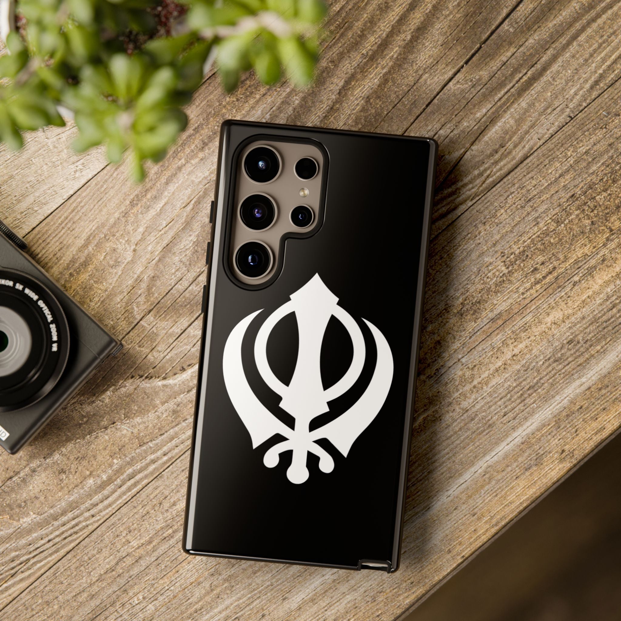 Sikh Khanda Phone Case • Black