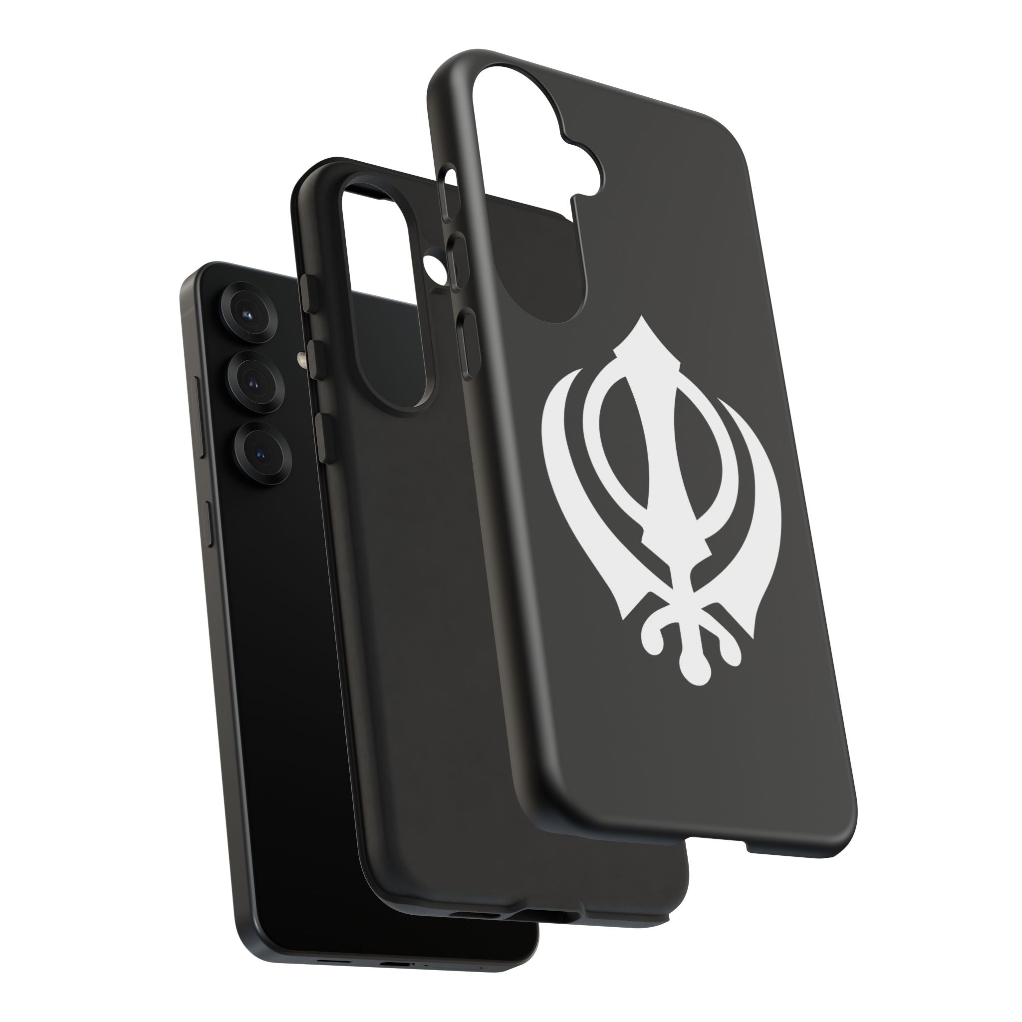 Sikh Khanda Phone Case • Black