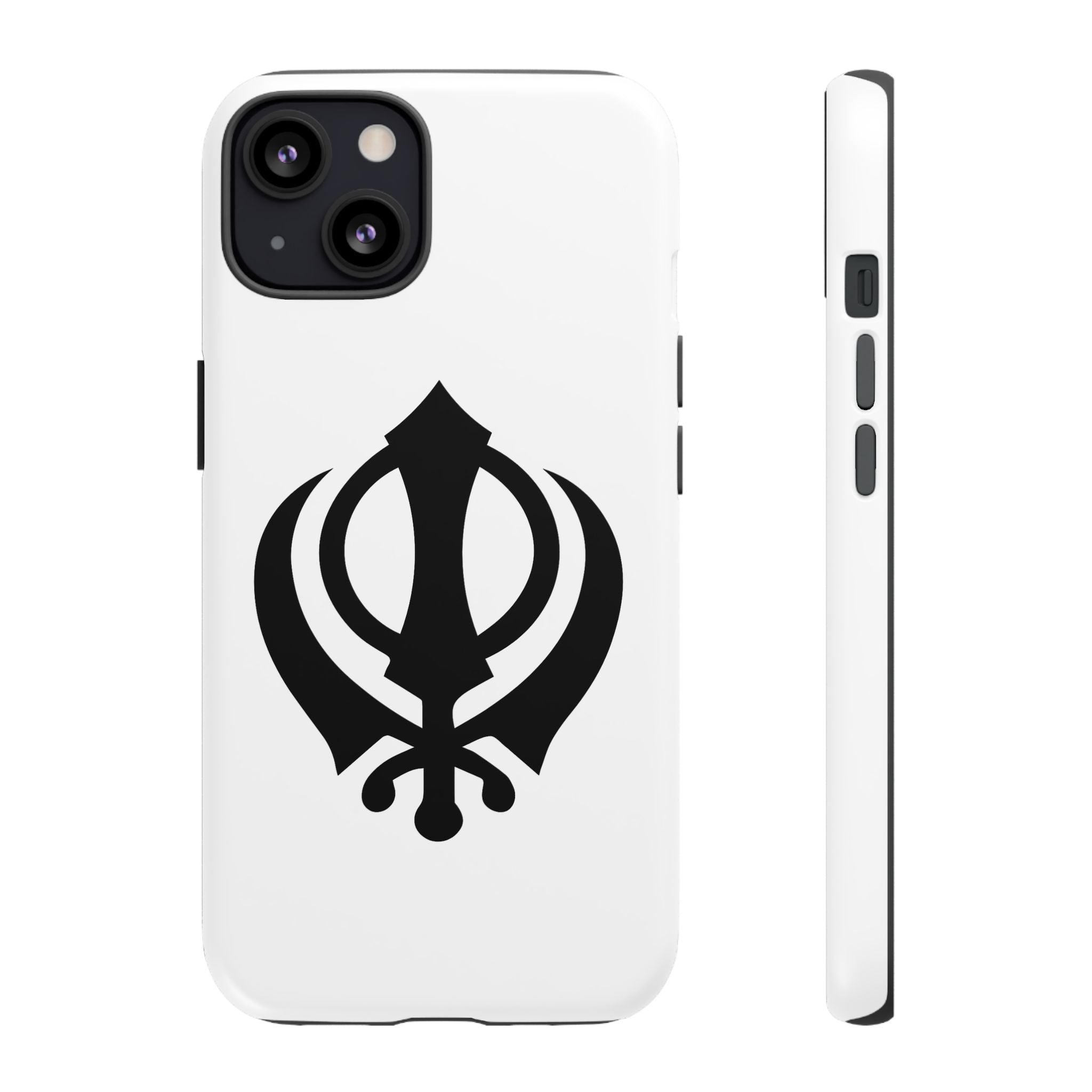 Sikh Khanda Phone Case • White
