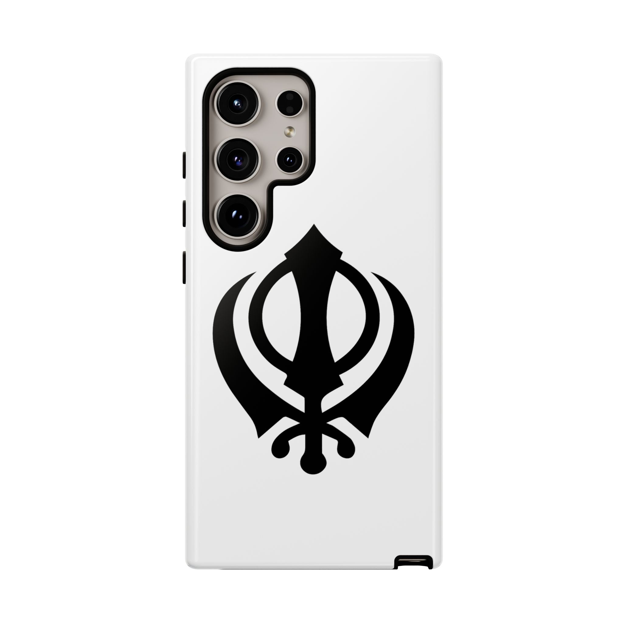 Sikh Khanda Phone Case • White