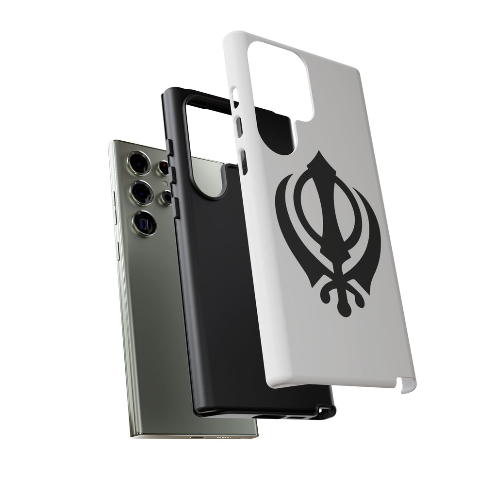 Sikh Khanda Phone Case • White