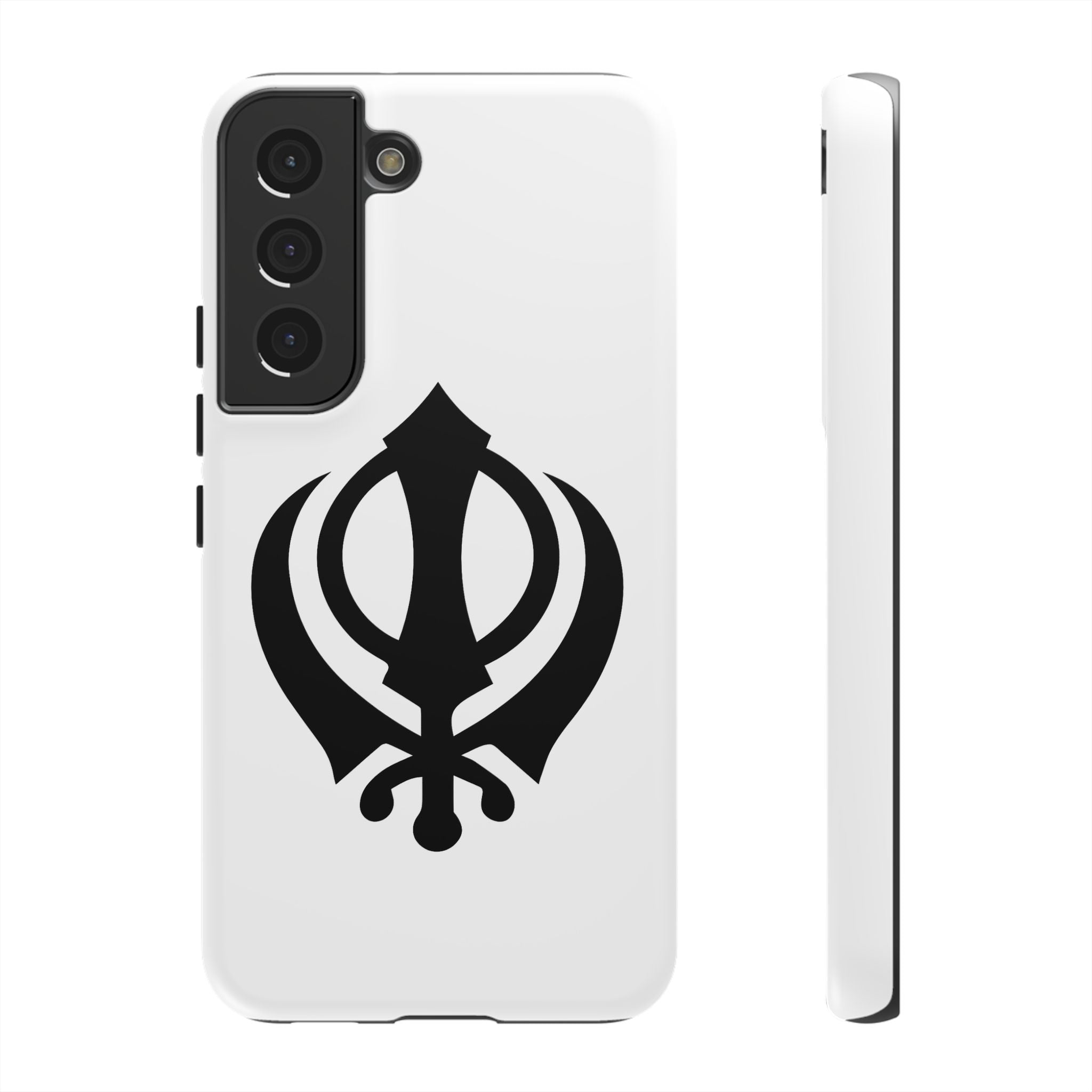 Sikh Khanda Phone Case • White