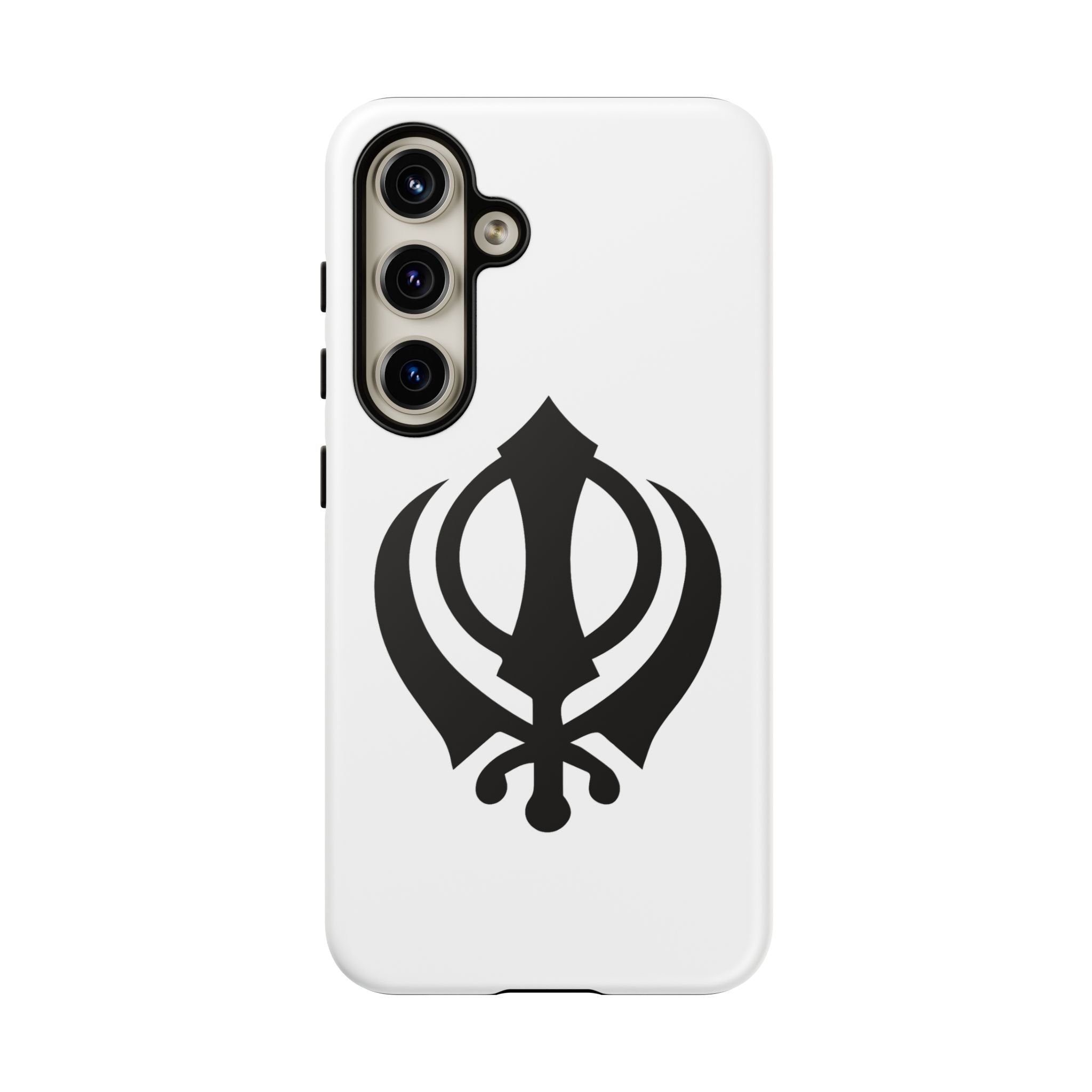Sikh Khanda Phone Case • White