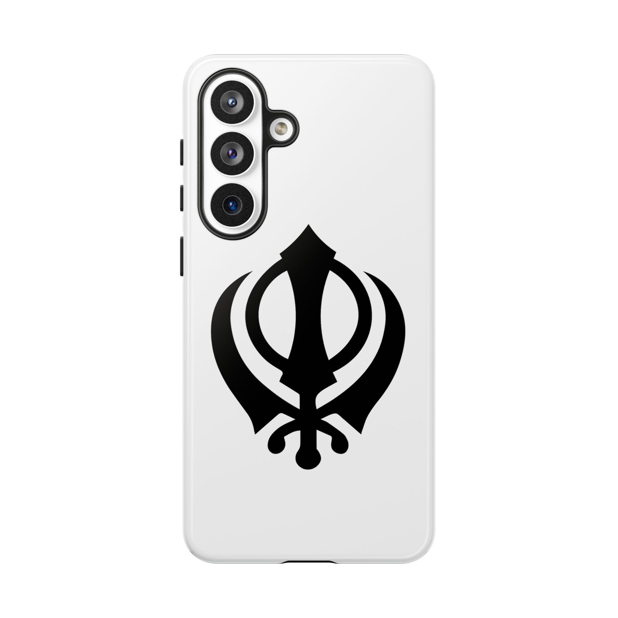 Sikh Khanda Phone Case • White
