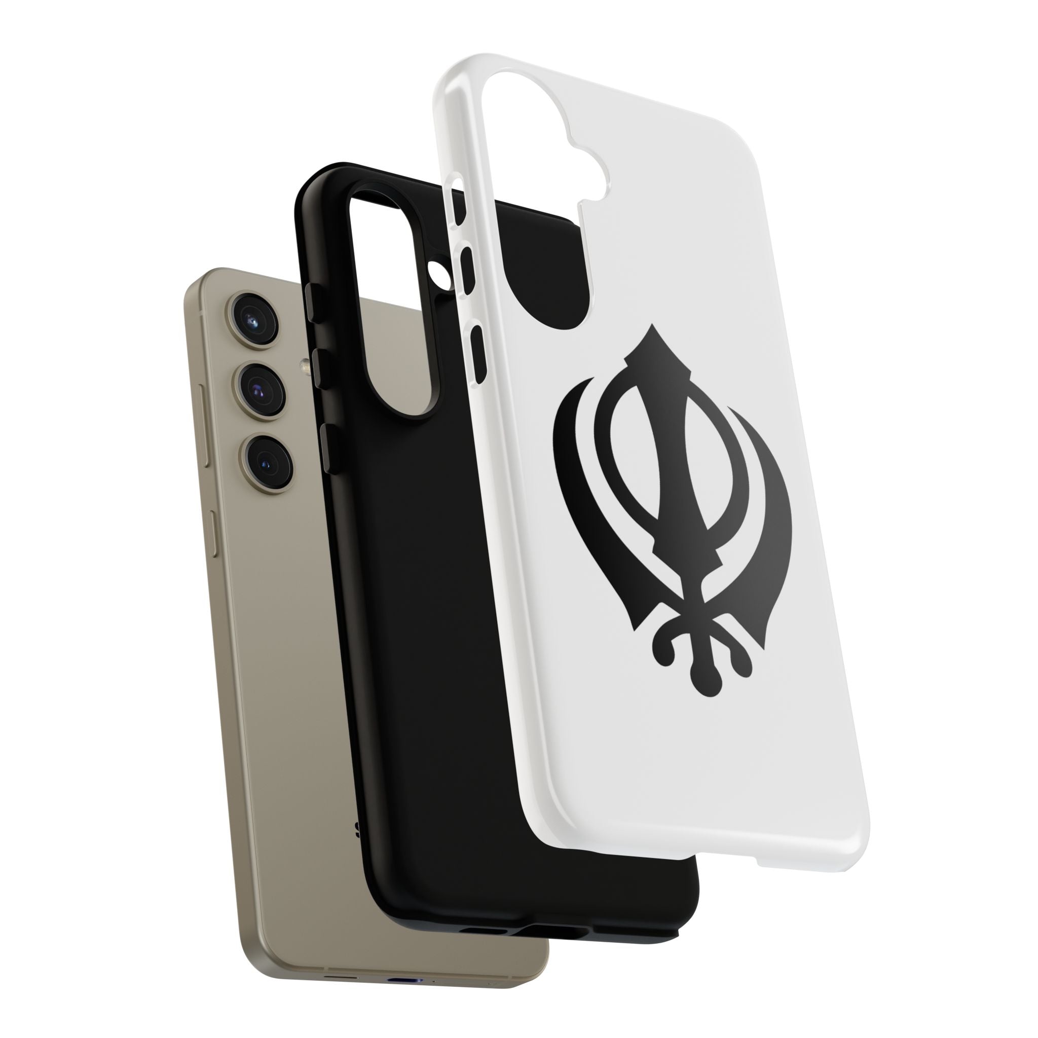 Sikh Khanda Phone Case • White