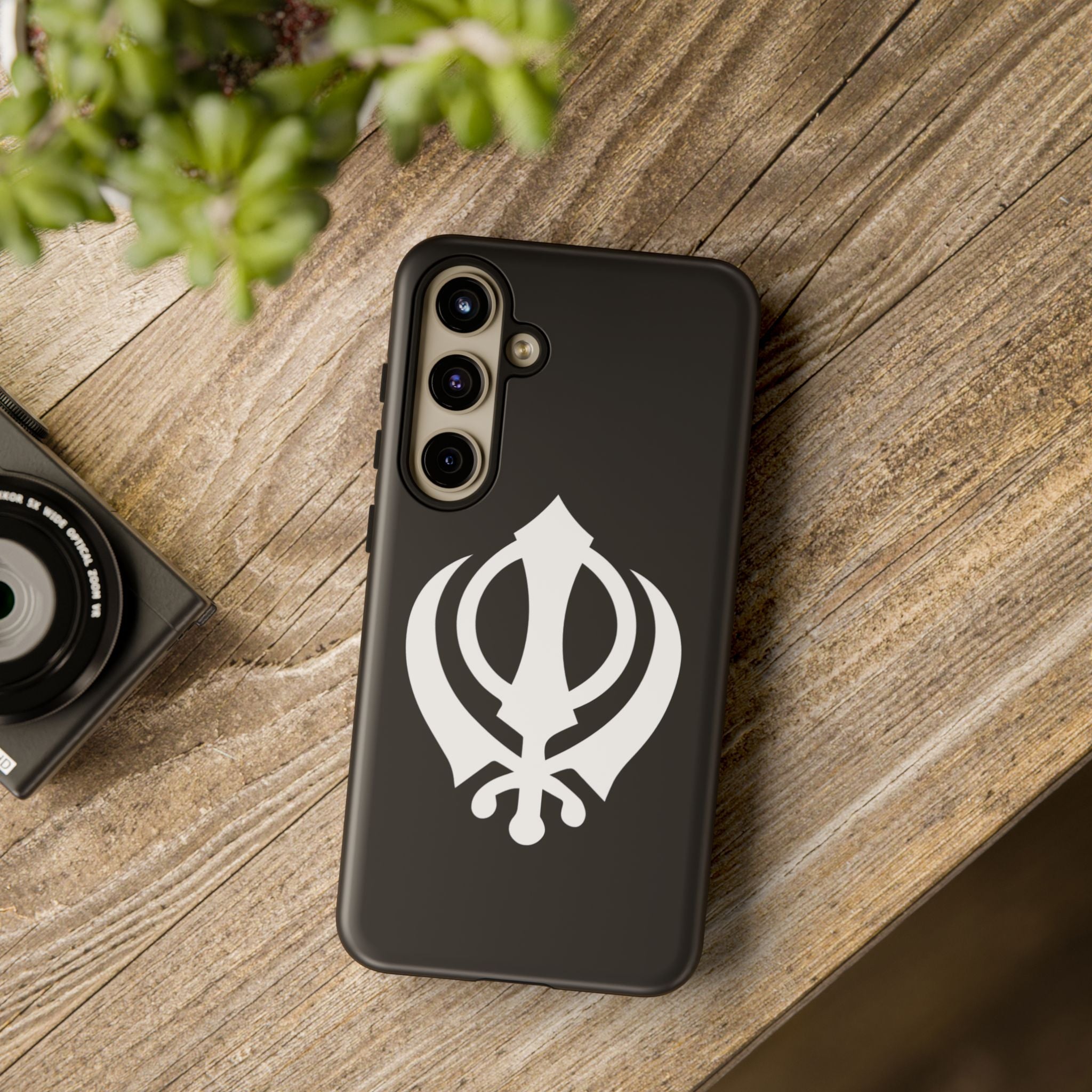 Sikh Khanda Phone Case • Black