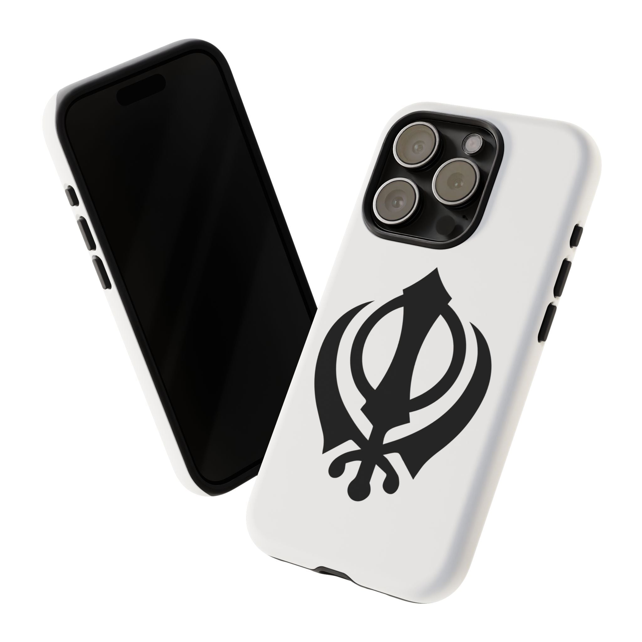 Sikh Khanda Phone Case • White