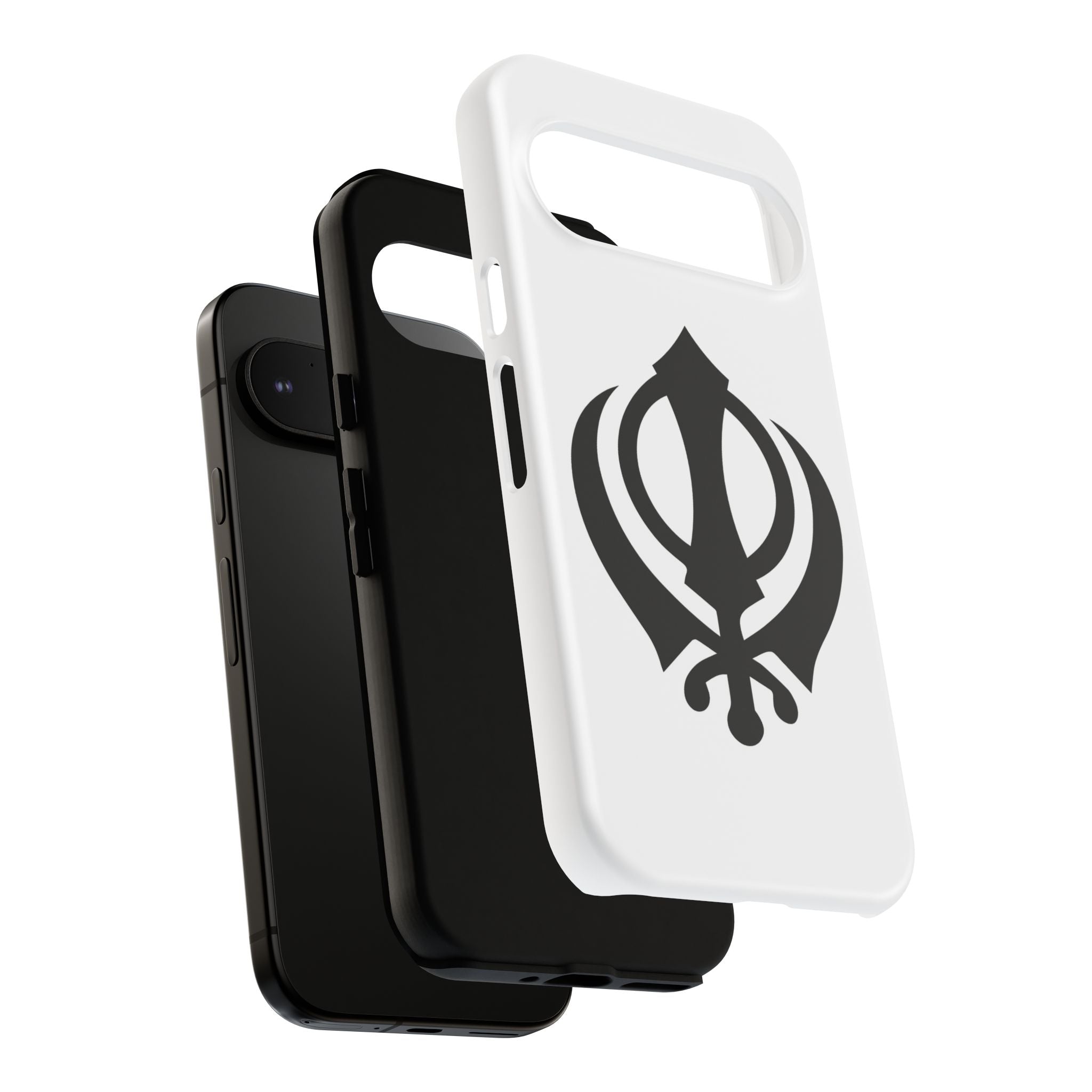 Sikh Khanda Phone Case • White