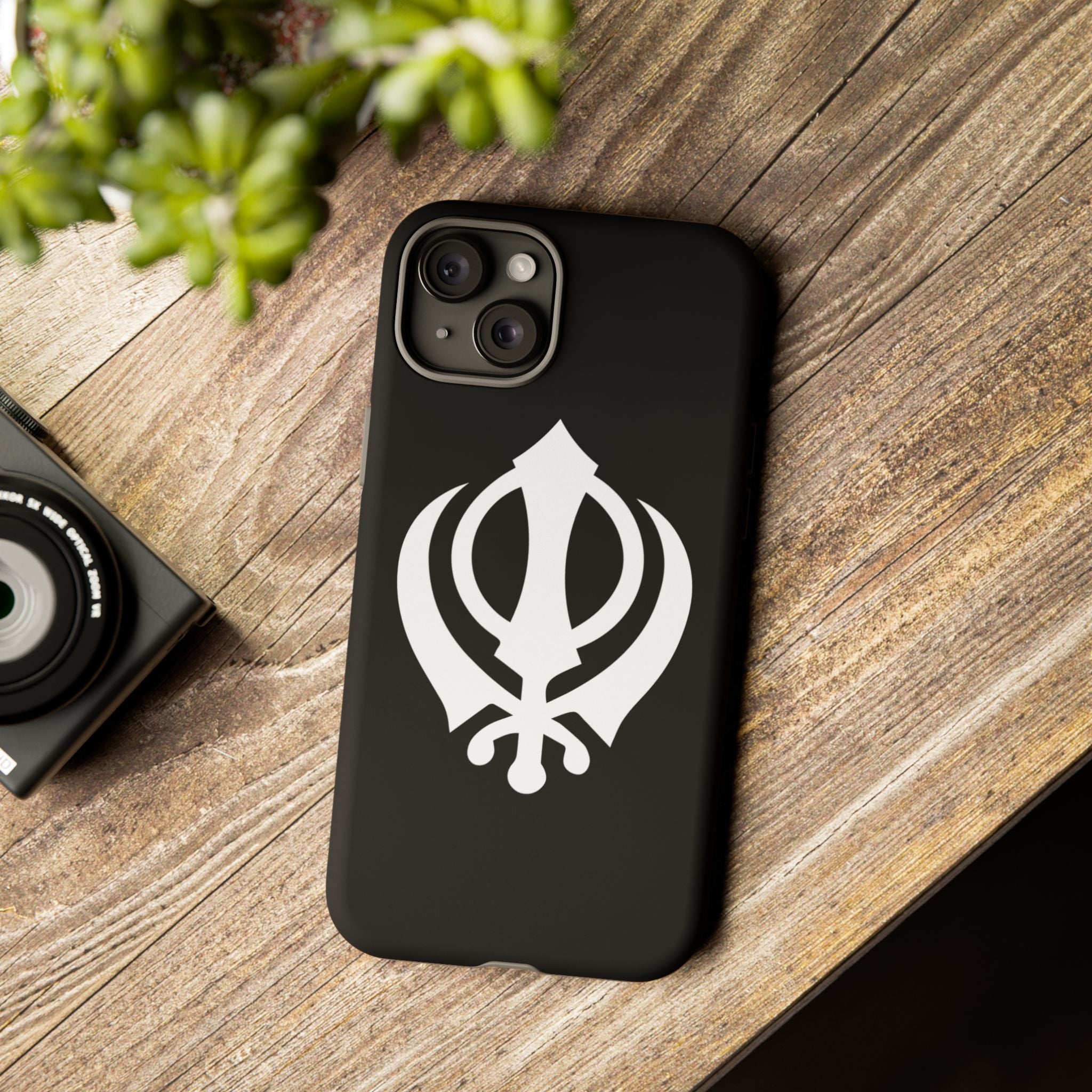 Sikh Khanda Phone Case • Black