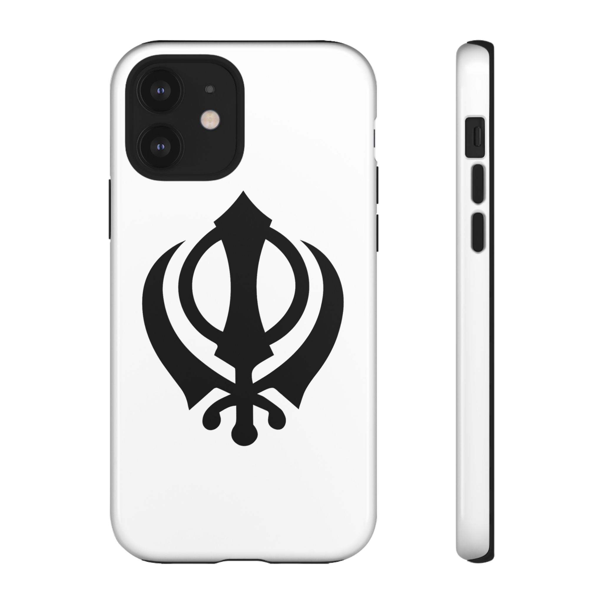 Sikh Khanda Phone Case • White