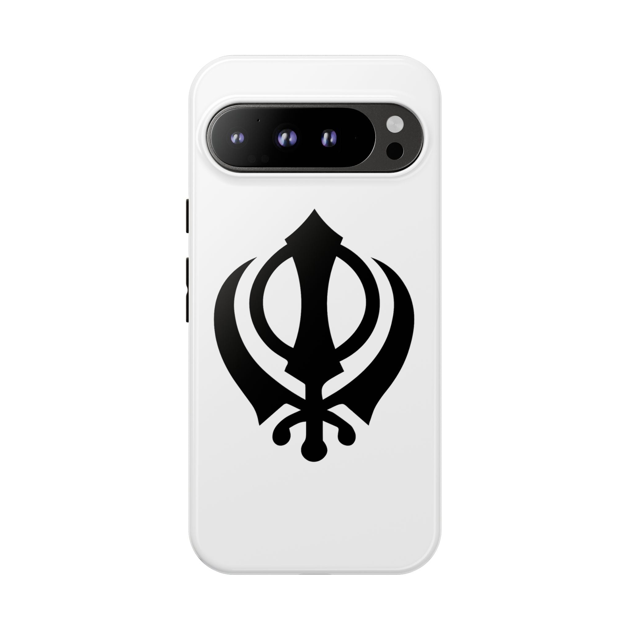 Sikh Khanda Phone Case • White