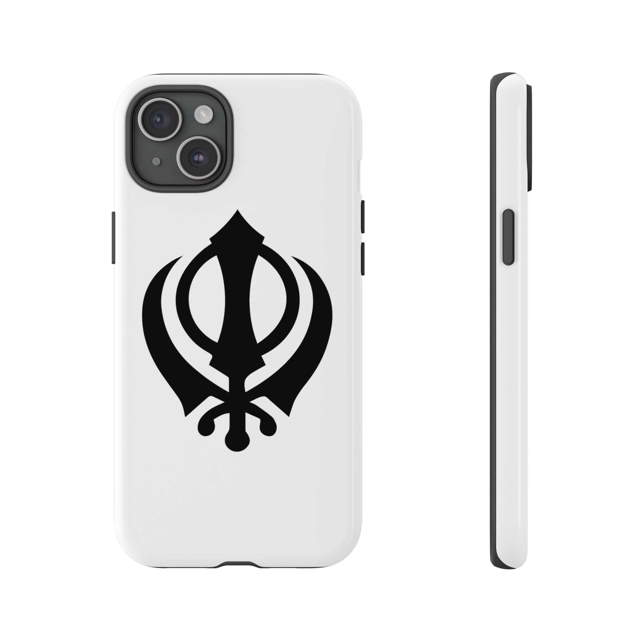 Sikh Khanda Phone Case • White