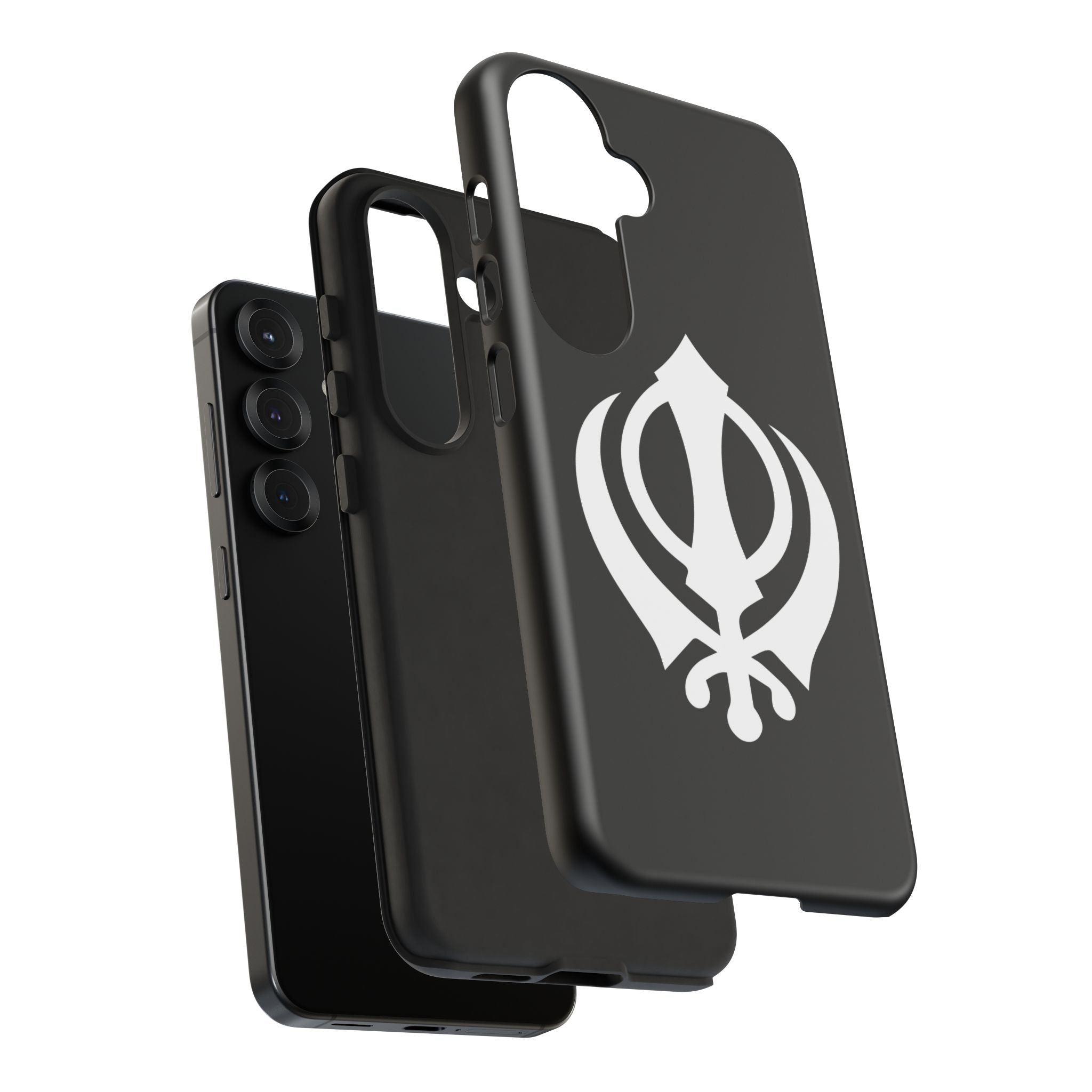 Sikh Khanda Phone Case • Black