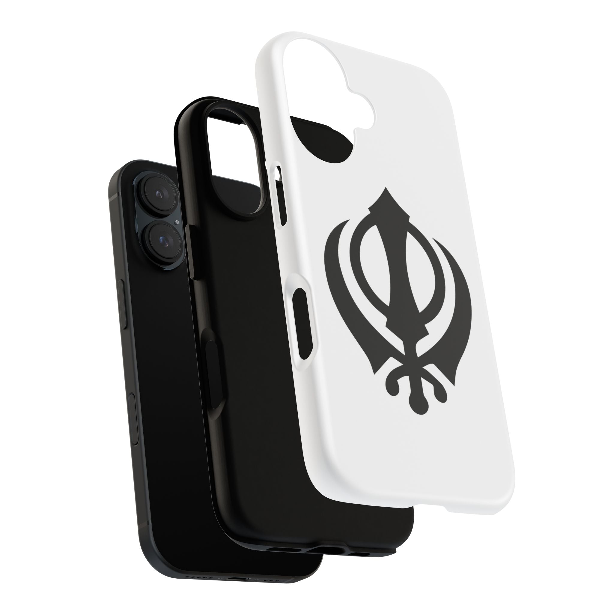Sikh Khanda Phone Case • White