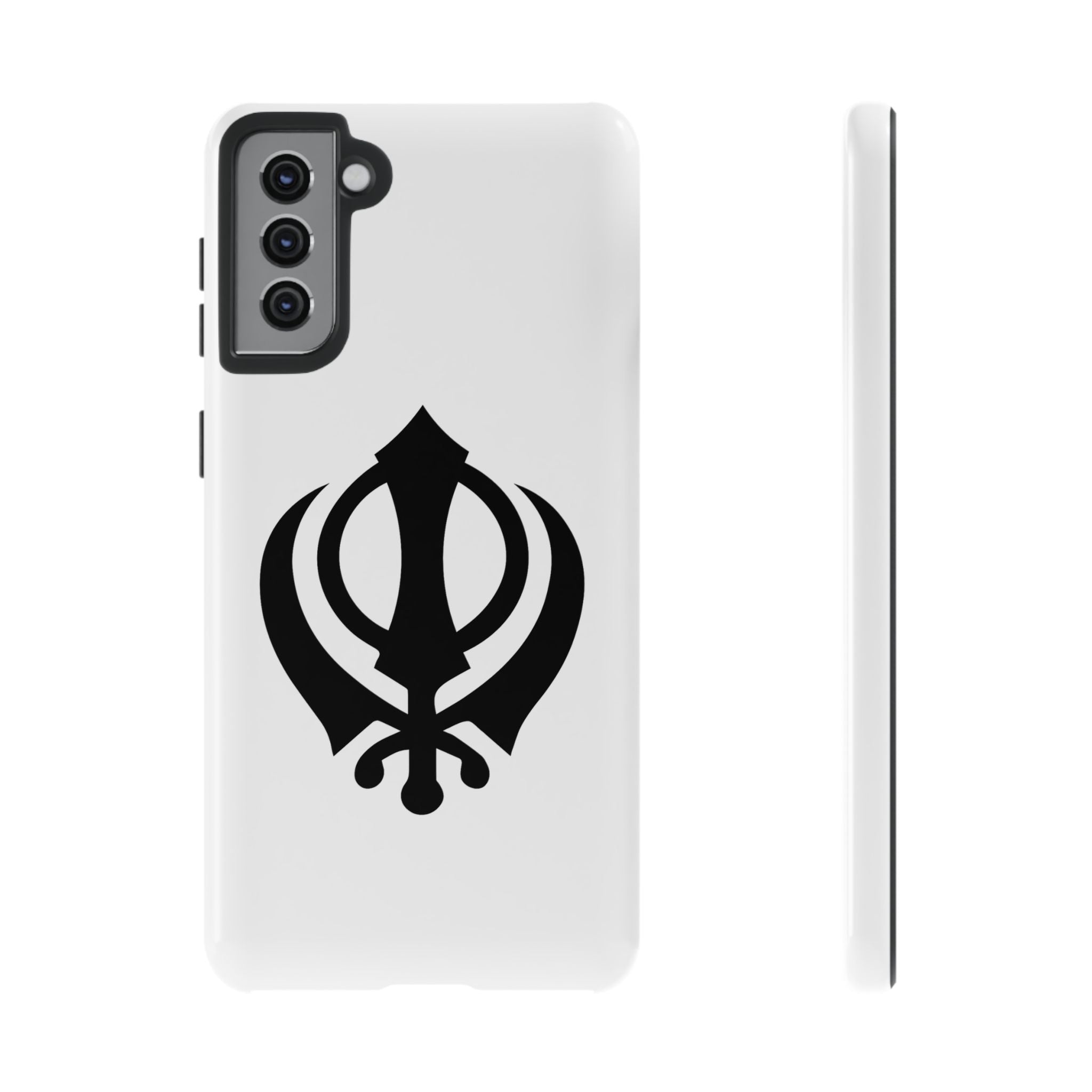 Sikh Khanda Phone Case • White