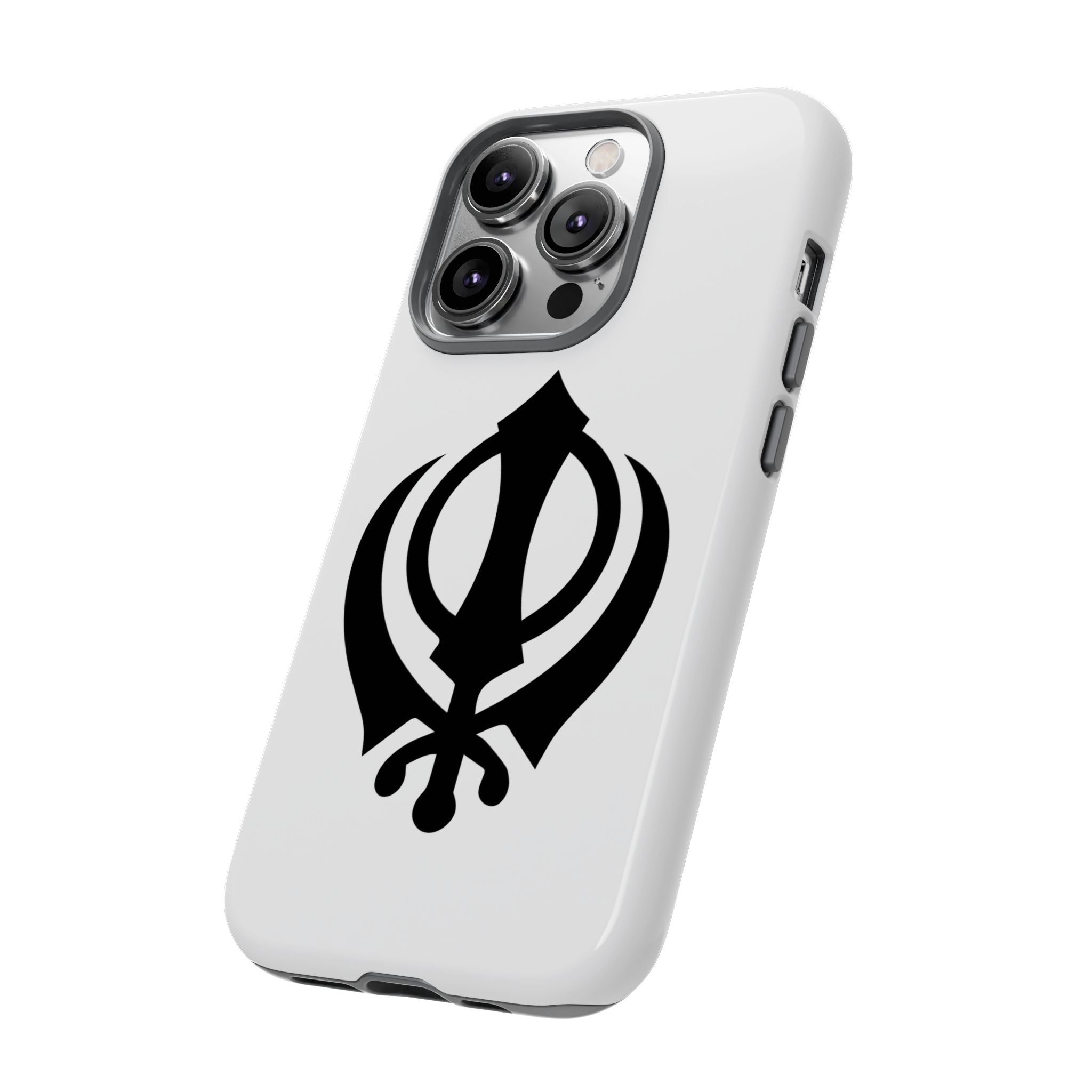Sikh Khanda Phone Case • White