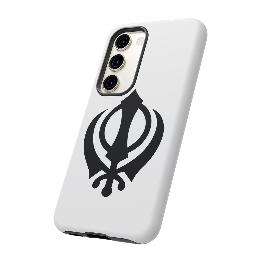 Sikh Khanda Phone Case • White