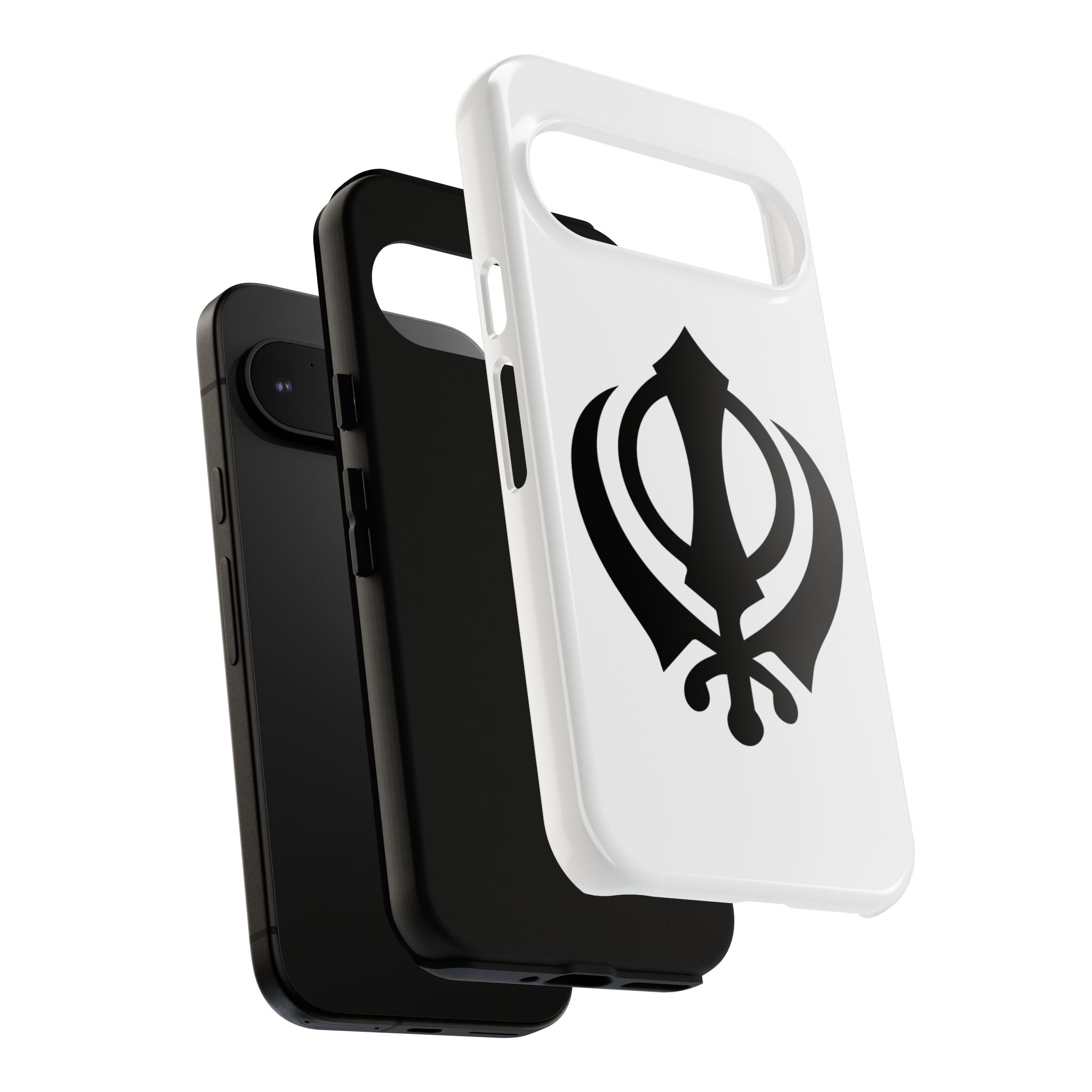 Sikh Khanda Phone Case • White