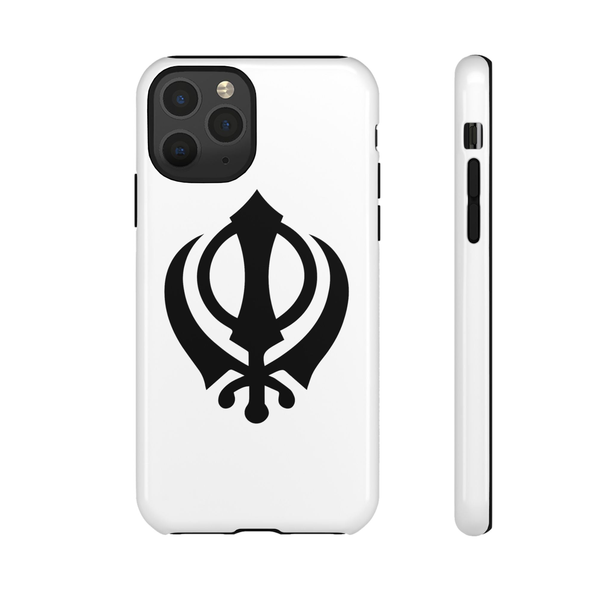 Sikh Khanda Phone Case • White