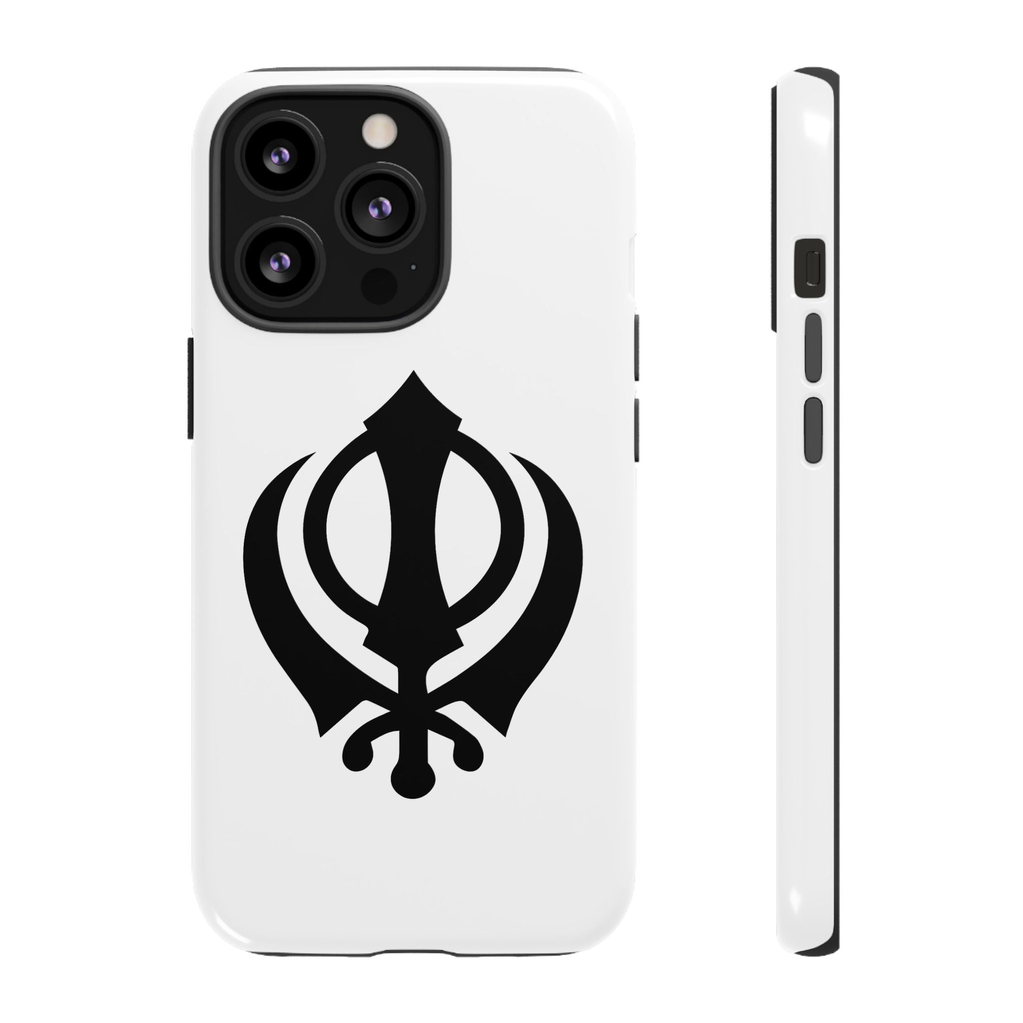 Sikh Khanda Phone Case • White