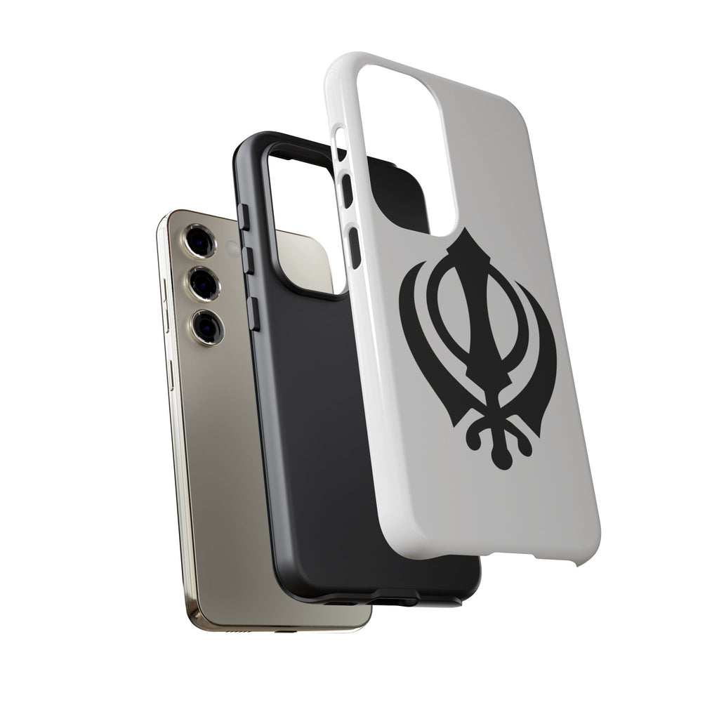 Sikh Khanda Phone Case • White