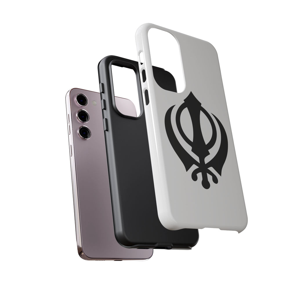 Sikh Khanda Phone Case • White