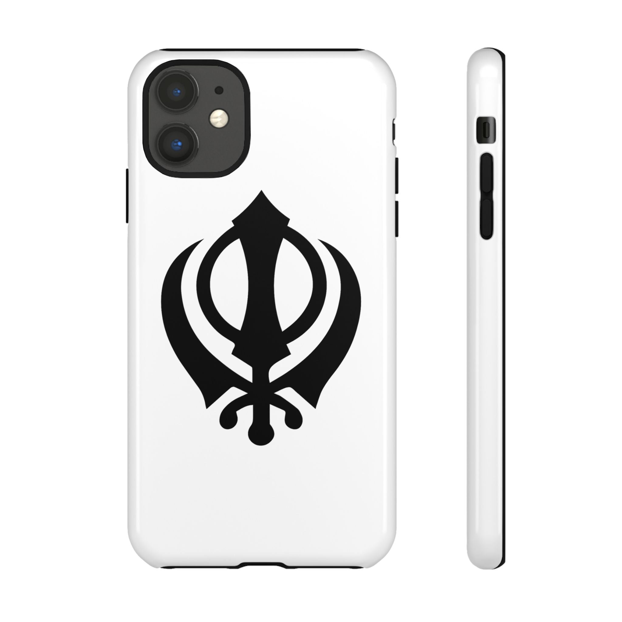 Sikh Khanda Phone Case • White