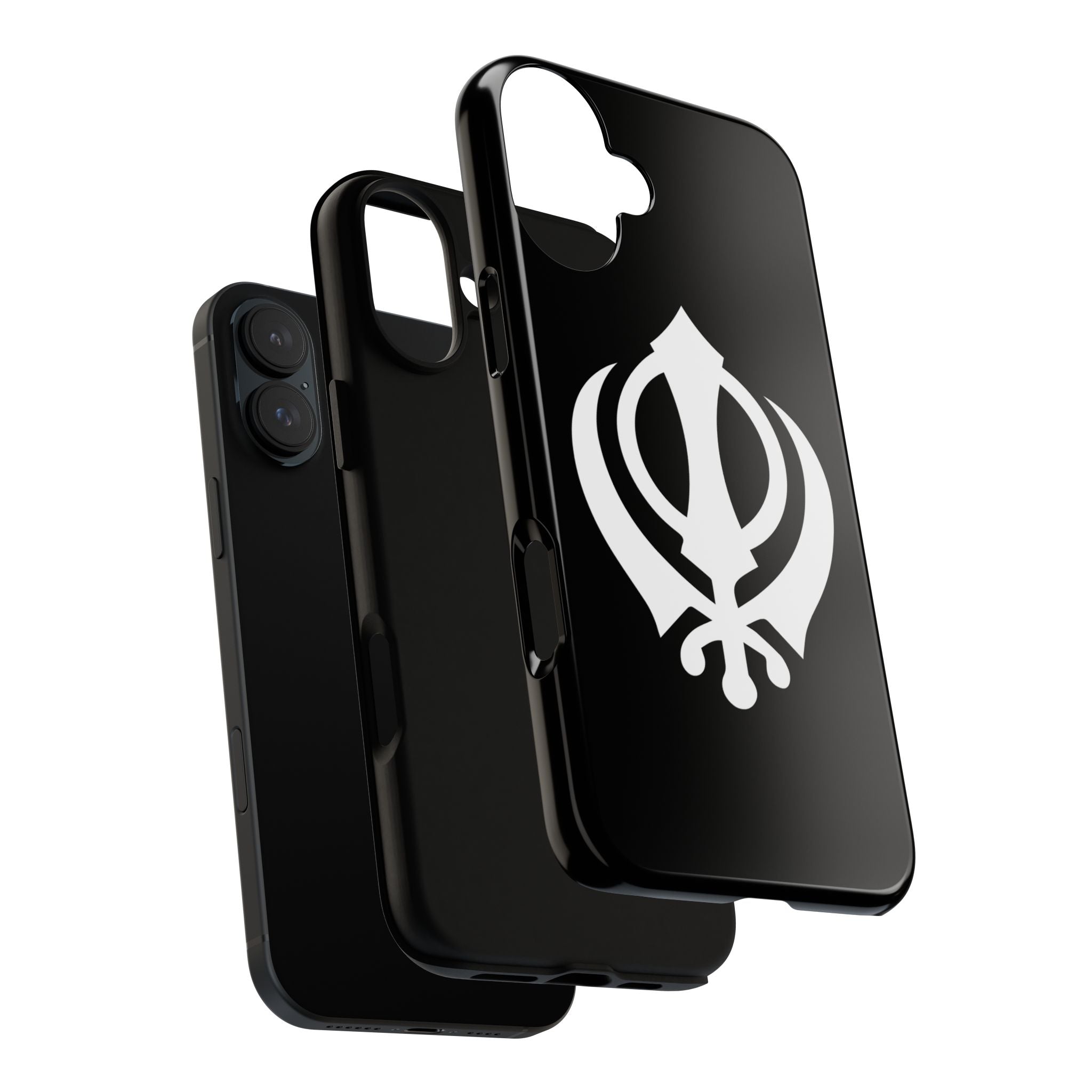 Sikh Khanda Phone Case • Black