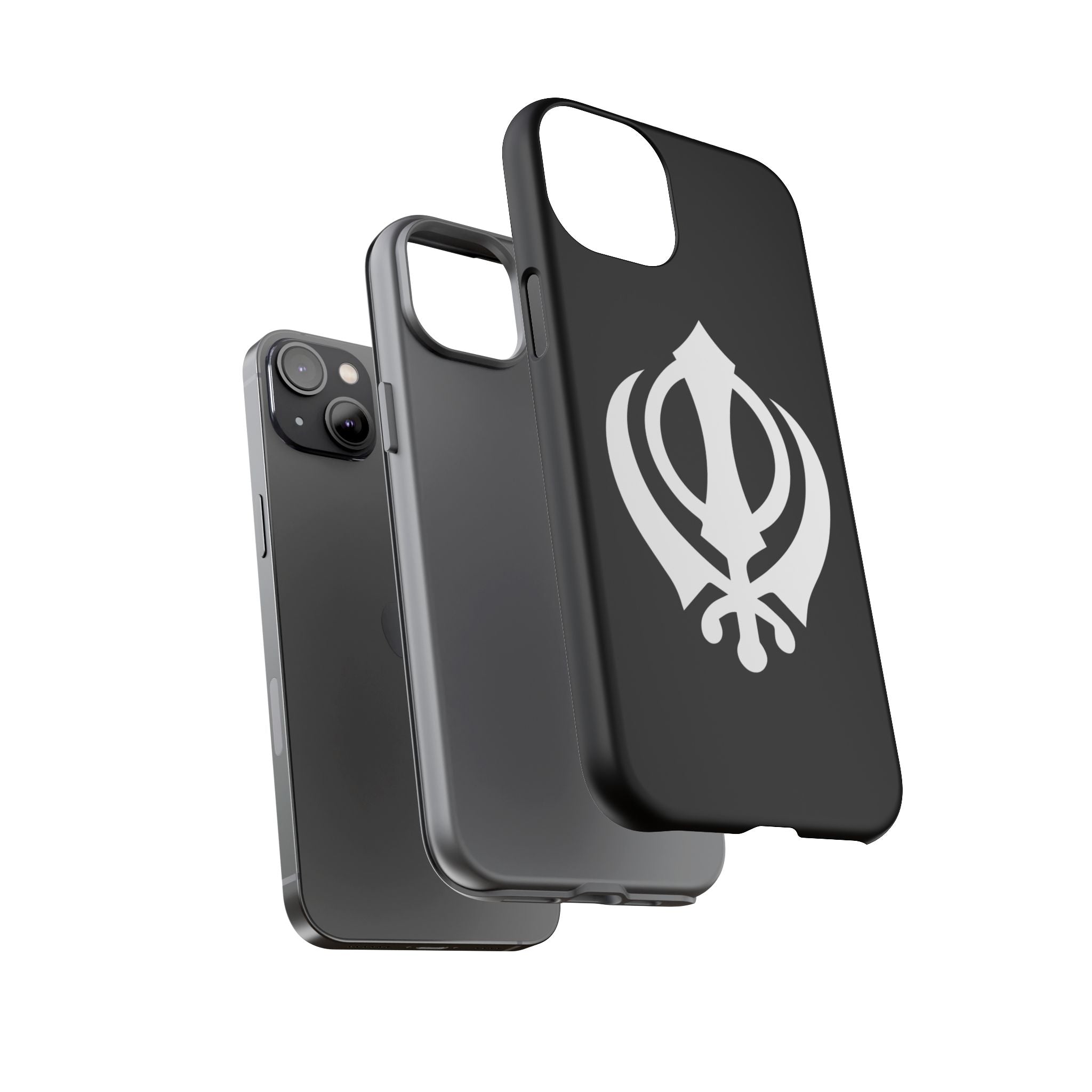 Sikh Khanda Phone Case • Black