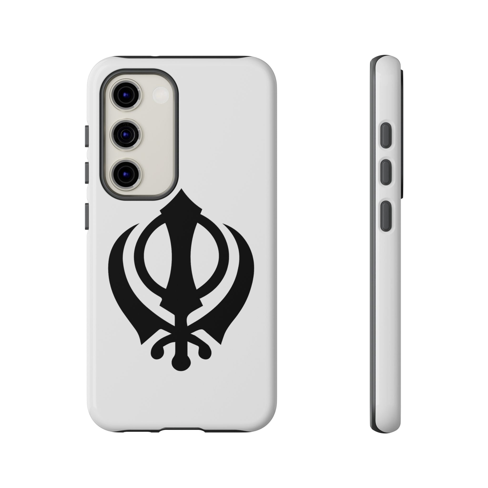 Sikh Khanda Phone Case • White