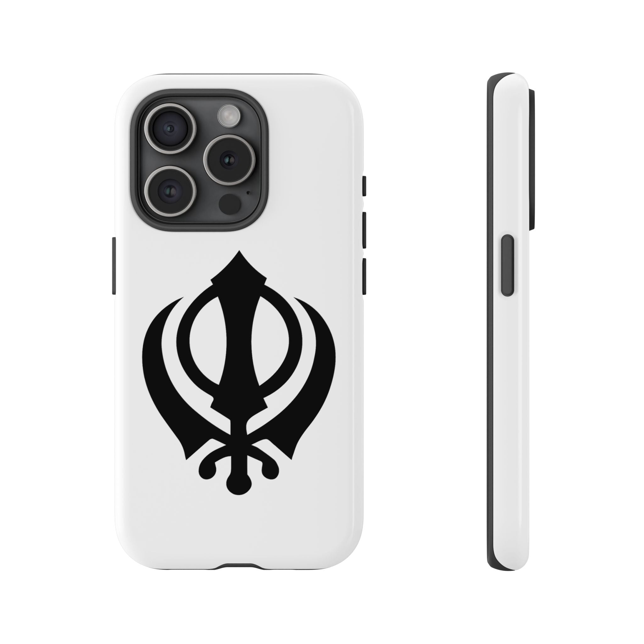 Sikh Khanda Phone Case • White