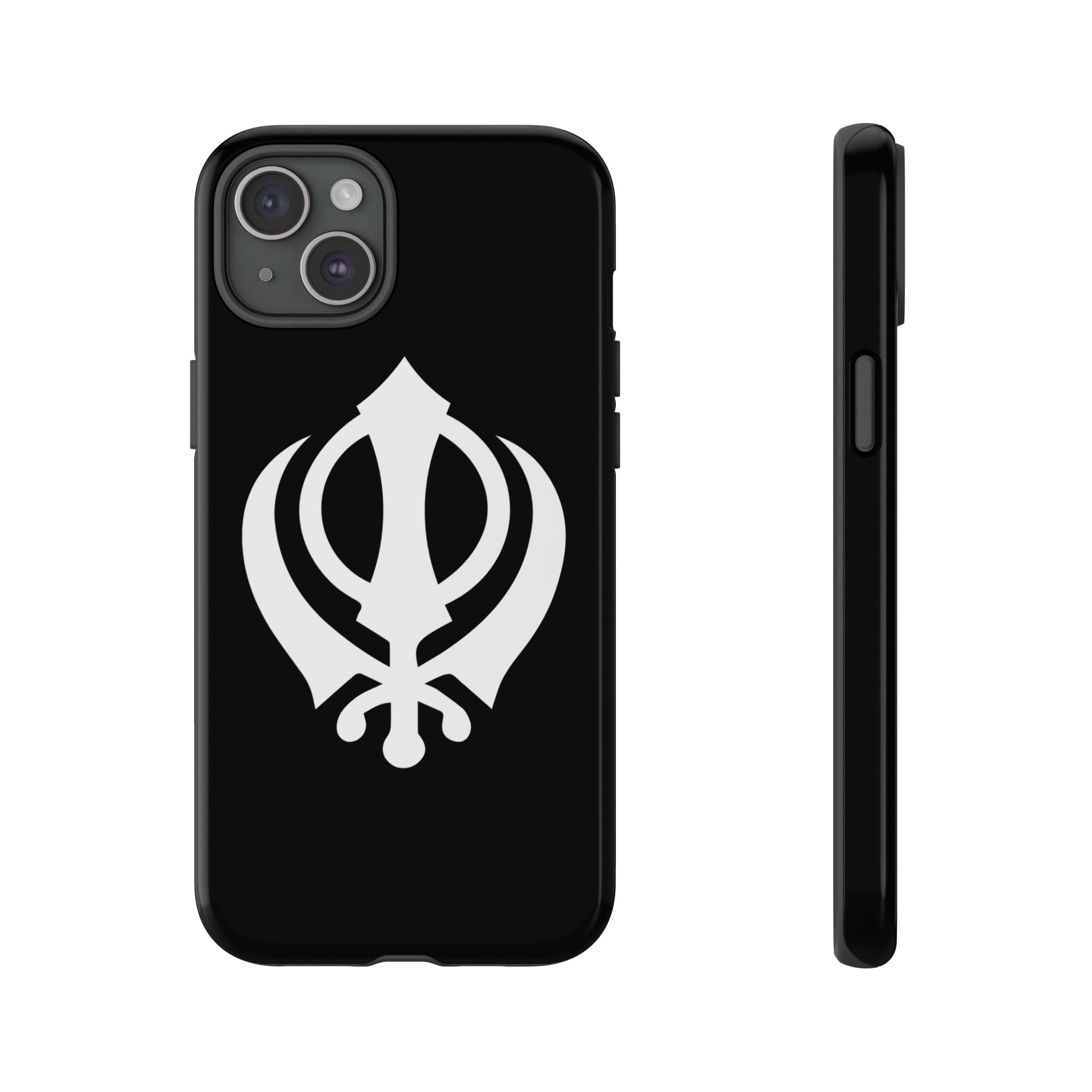 Sikh Khanda Phone Case • Black